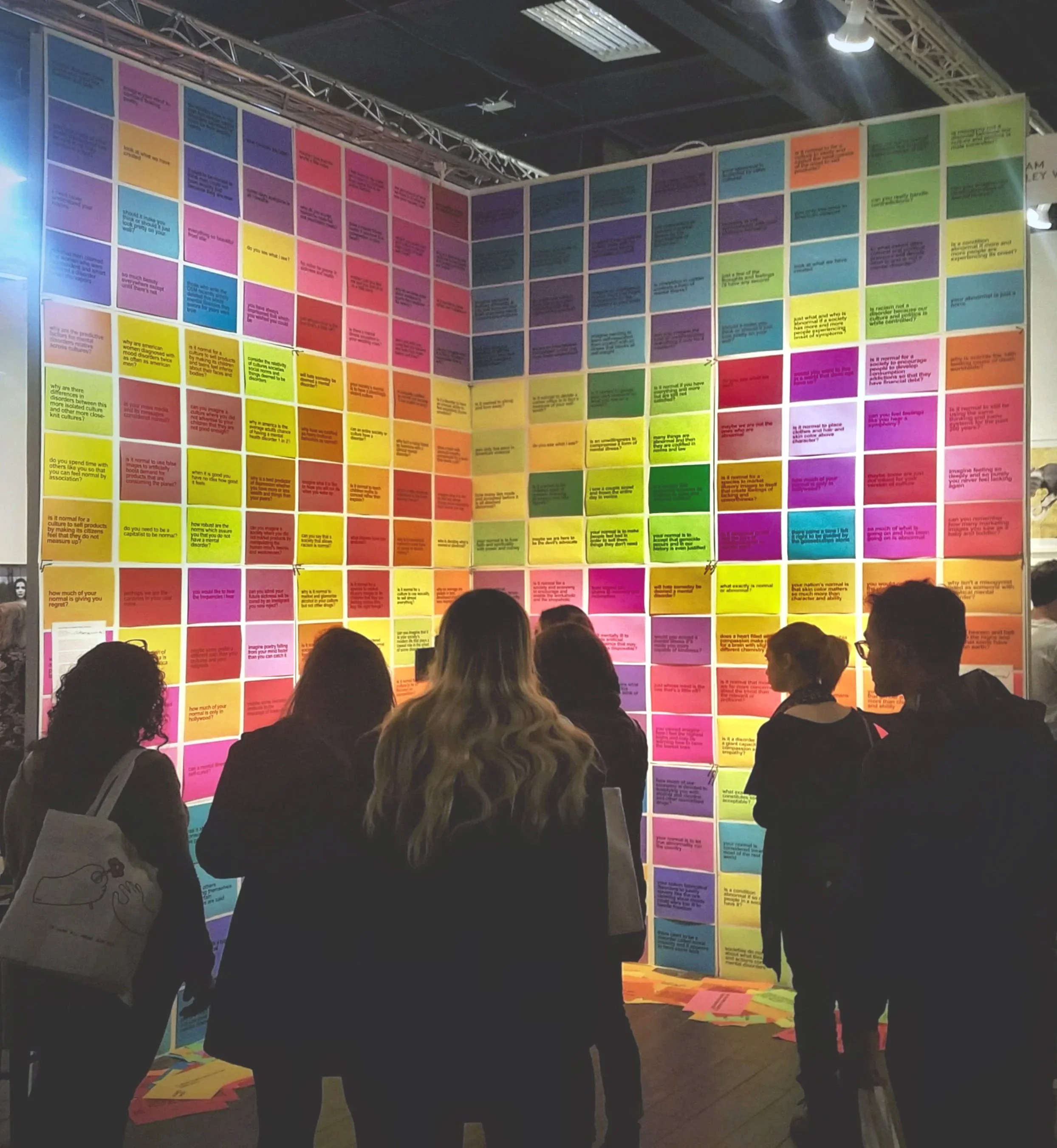  installation view  256 questions and 3-day performance  12 × 12 × 12 feet  new york city  2017     