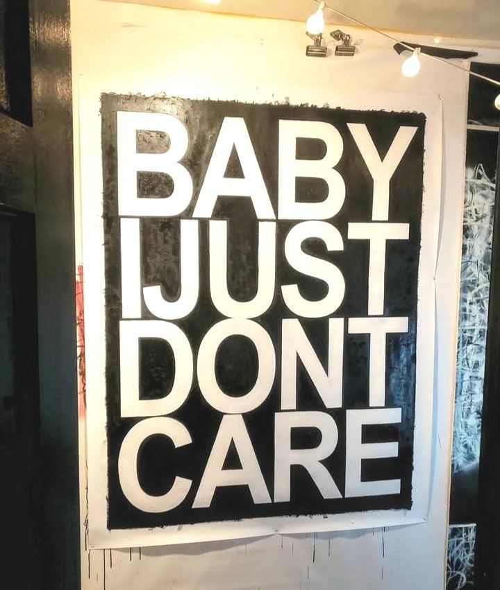  hallway studio  view  oil on canvas  artist’s text  6.5 × 5 ft  2024     