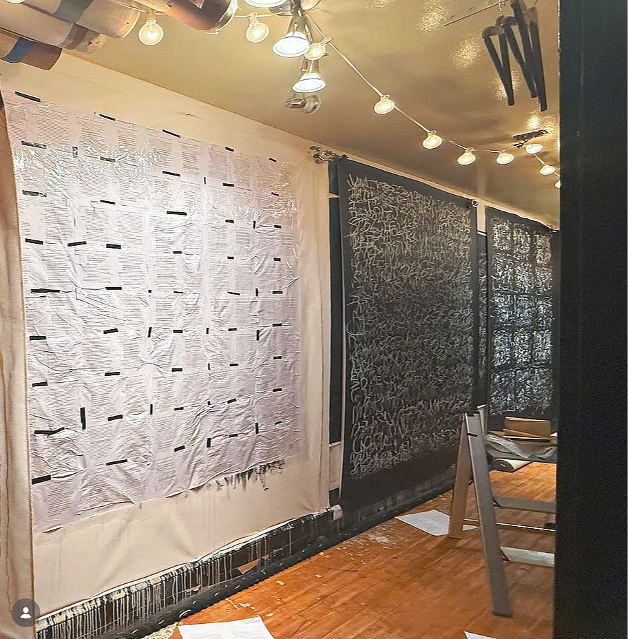  hallway studio, partial view, 27 ft by 3.5 ft     