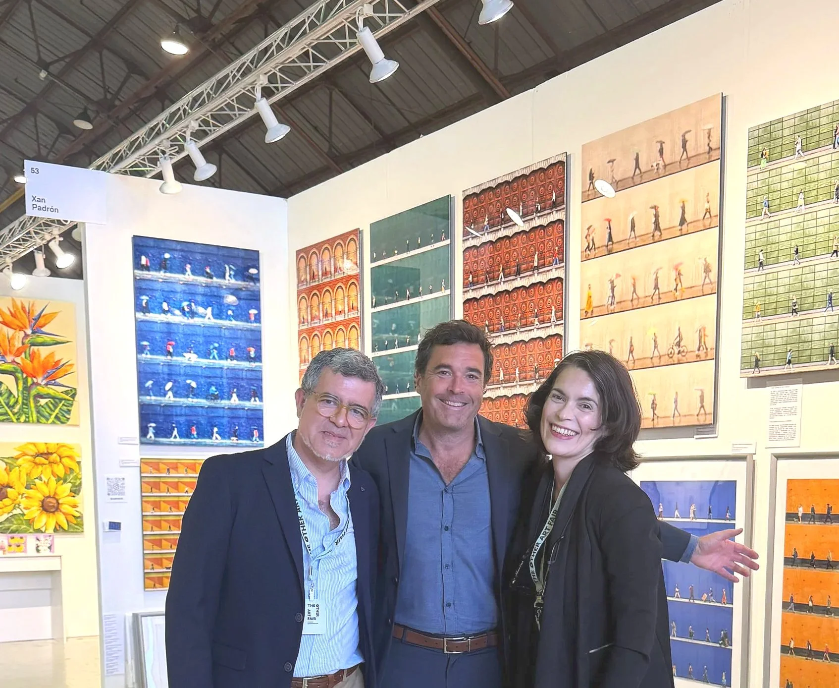  with old friends from spain / new york city  xan pardron, artist  cristina pato, musician and academic       