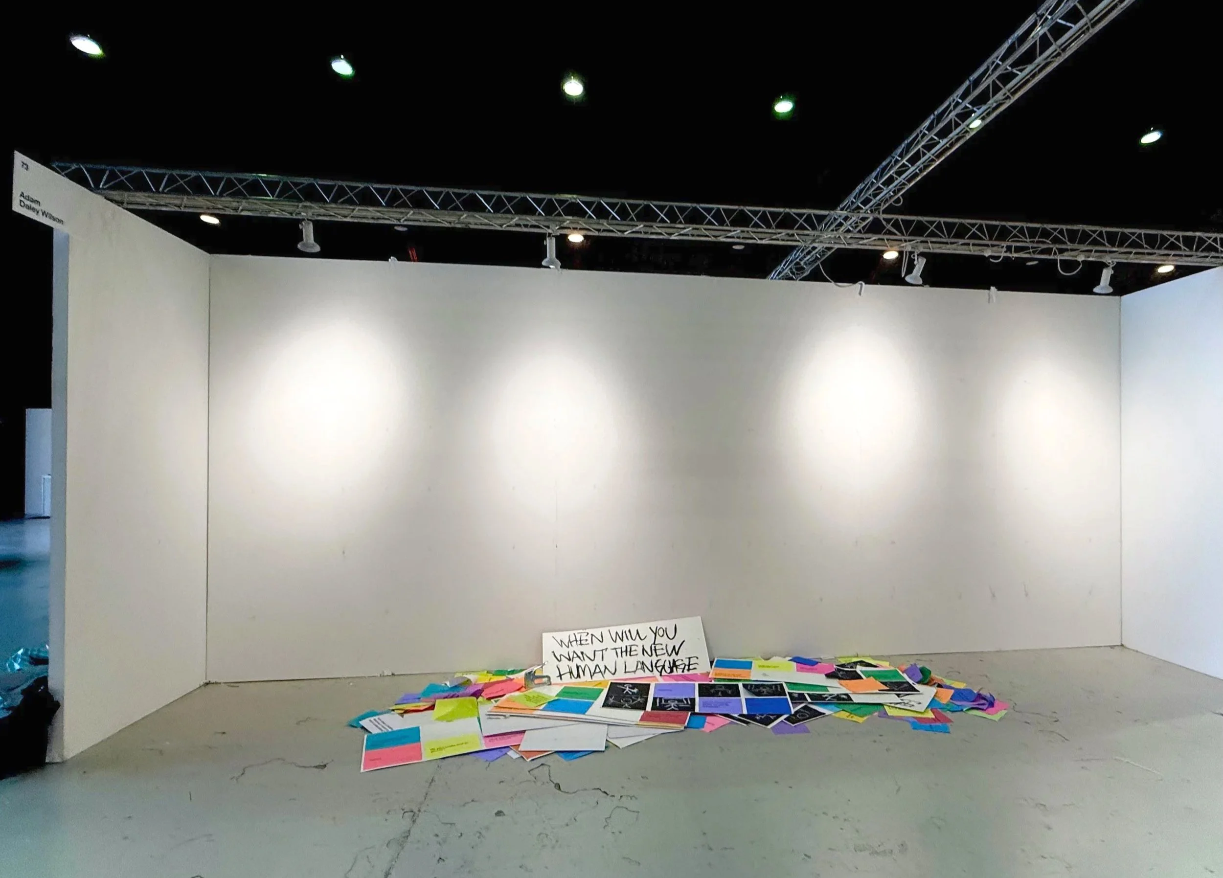  installation + performance  end  los angeles art fair  16 × 4  2026     