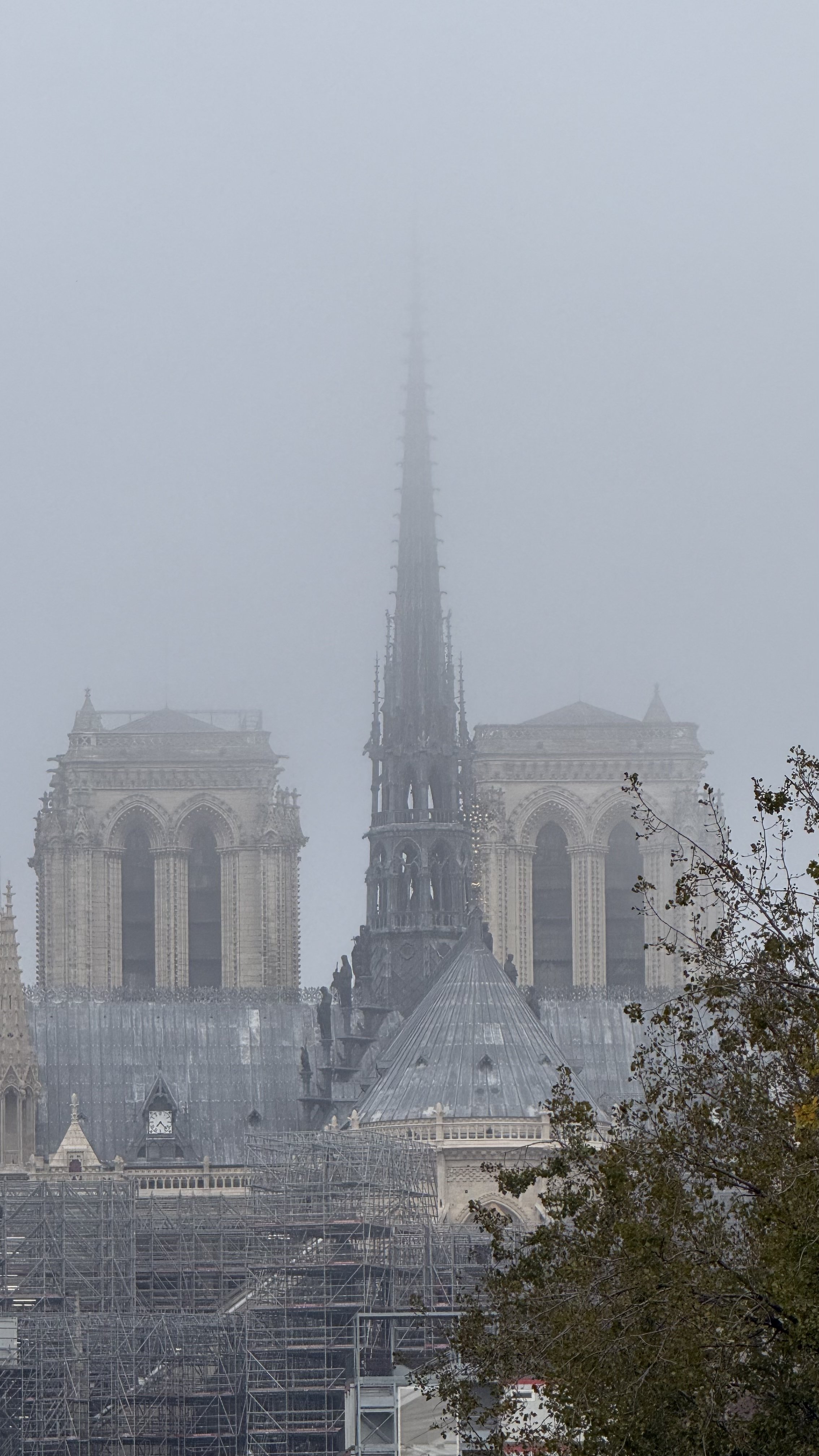  the construction — notre dame’s fire is repaired  while they are there, they are strengthening  for the next five hundred years     