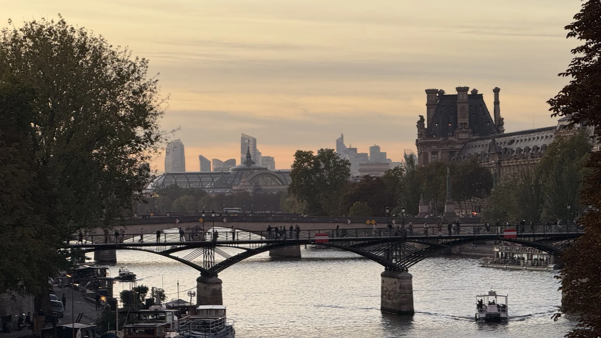  the modern city of paris  in the distance  here the seine was almost an amsterdam canal …     