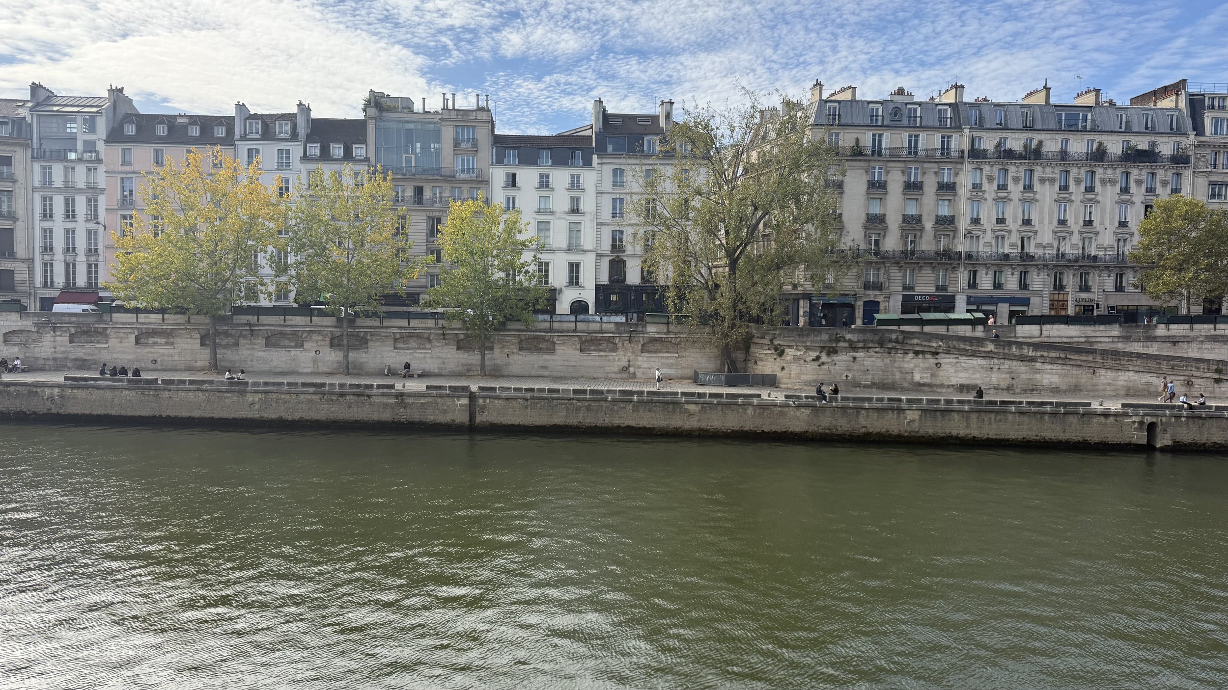  from the left bank     