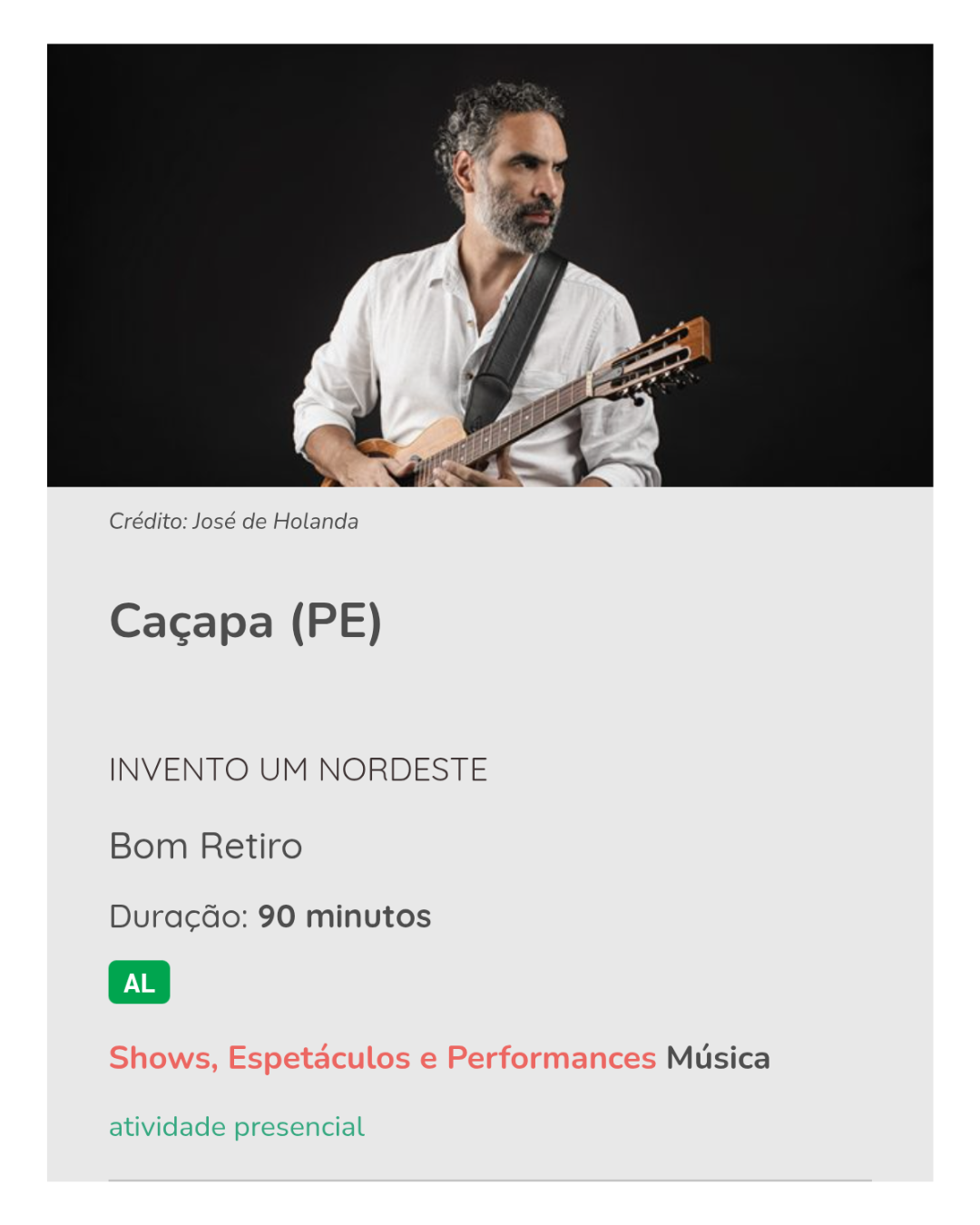 CAÇAPA no Sesc Bom Retiro