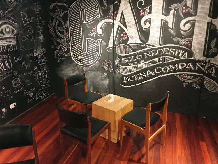 The coffee corner at Kalu