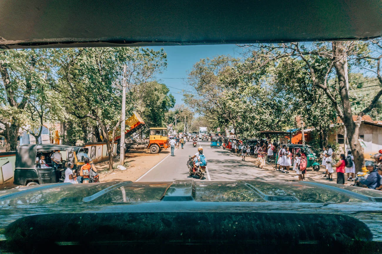 The town of Udawalawe, outside the National Park grounds.
