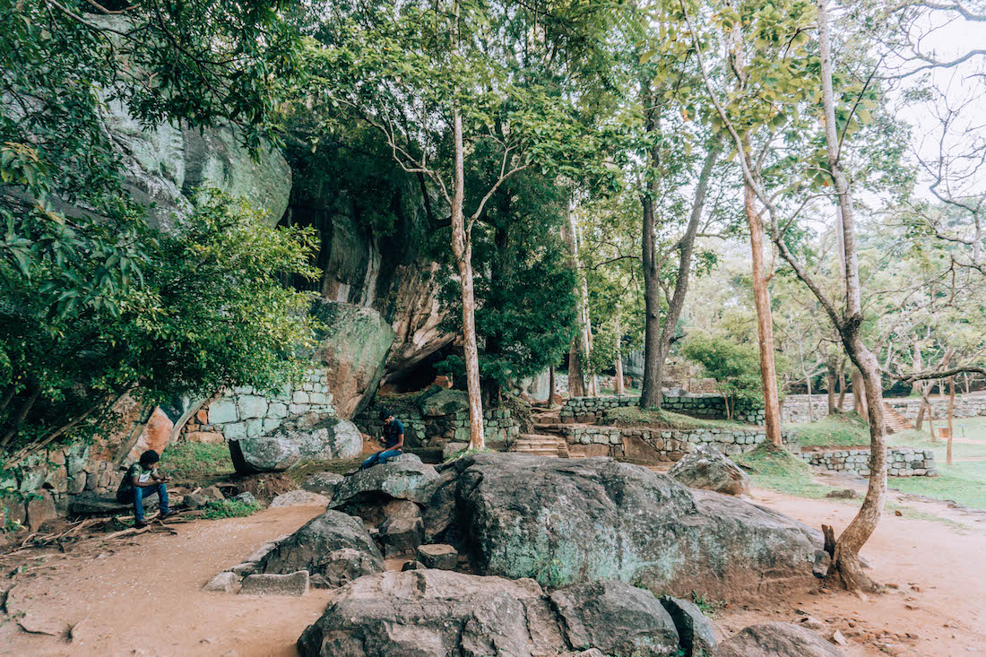 Look out for the monastery and temples build into the rock on your way down.