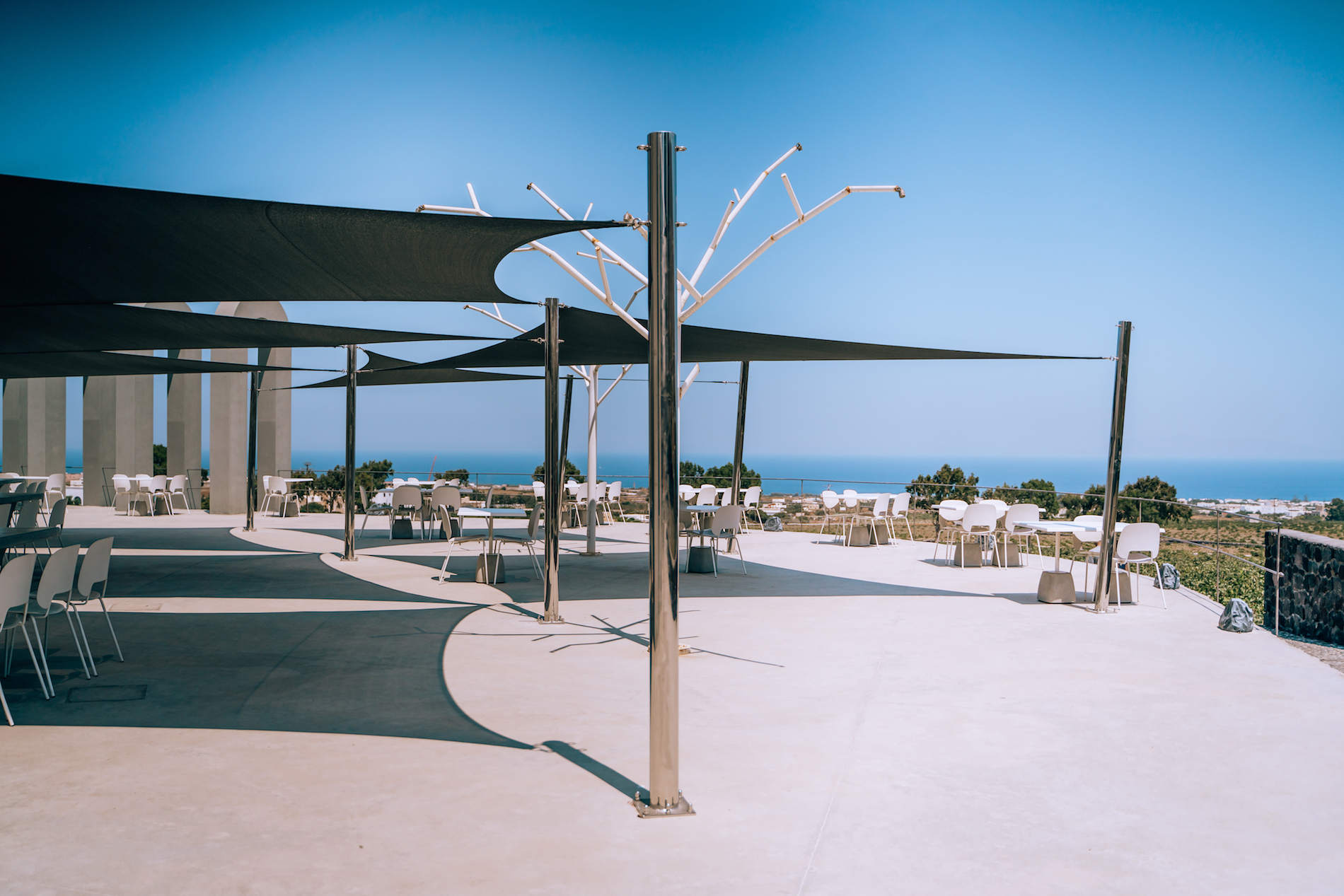 The views from Argyros Estate’s dining deck are definitely impressive!