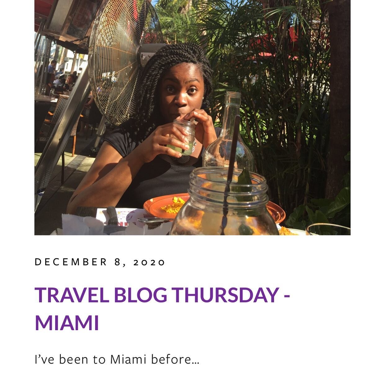 MIAMI  I&rsquo;ve been to Miami before... This is the shortest travel blog ever! 🤣 I&rsquo;ve been going through my old photos to see what other trips I could write about since I&rsquo;m using the blog as my travel journal at this point. Link in bio