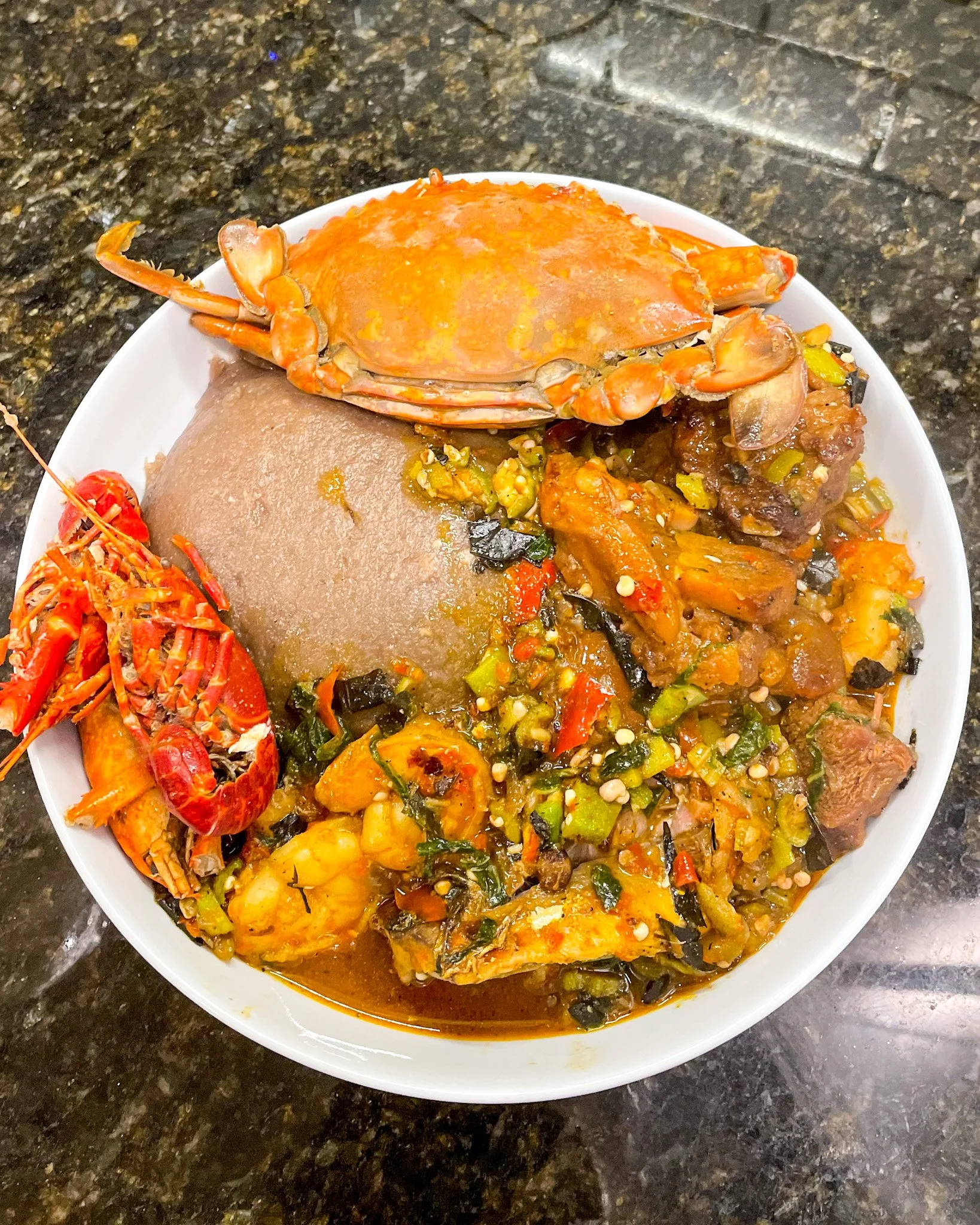 SURF & TURF OKRO SOUP