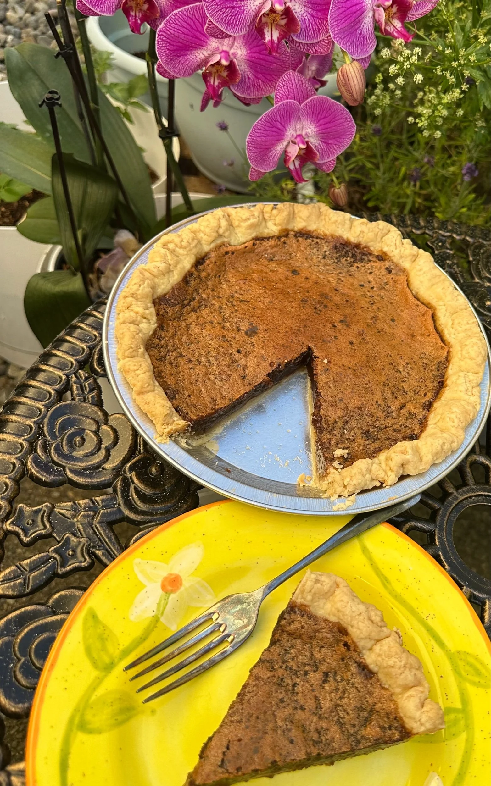 TRIPLE CHOCOLATE CHESS PIE