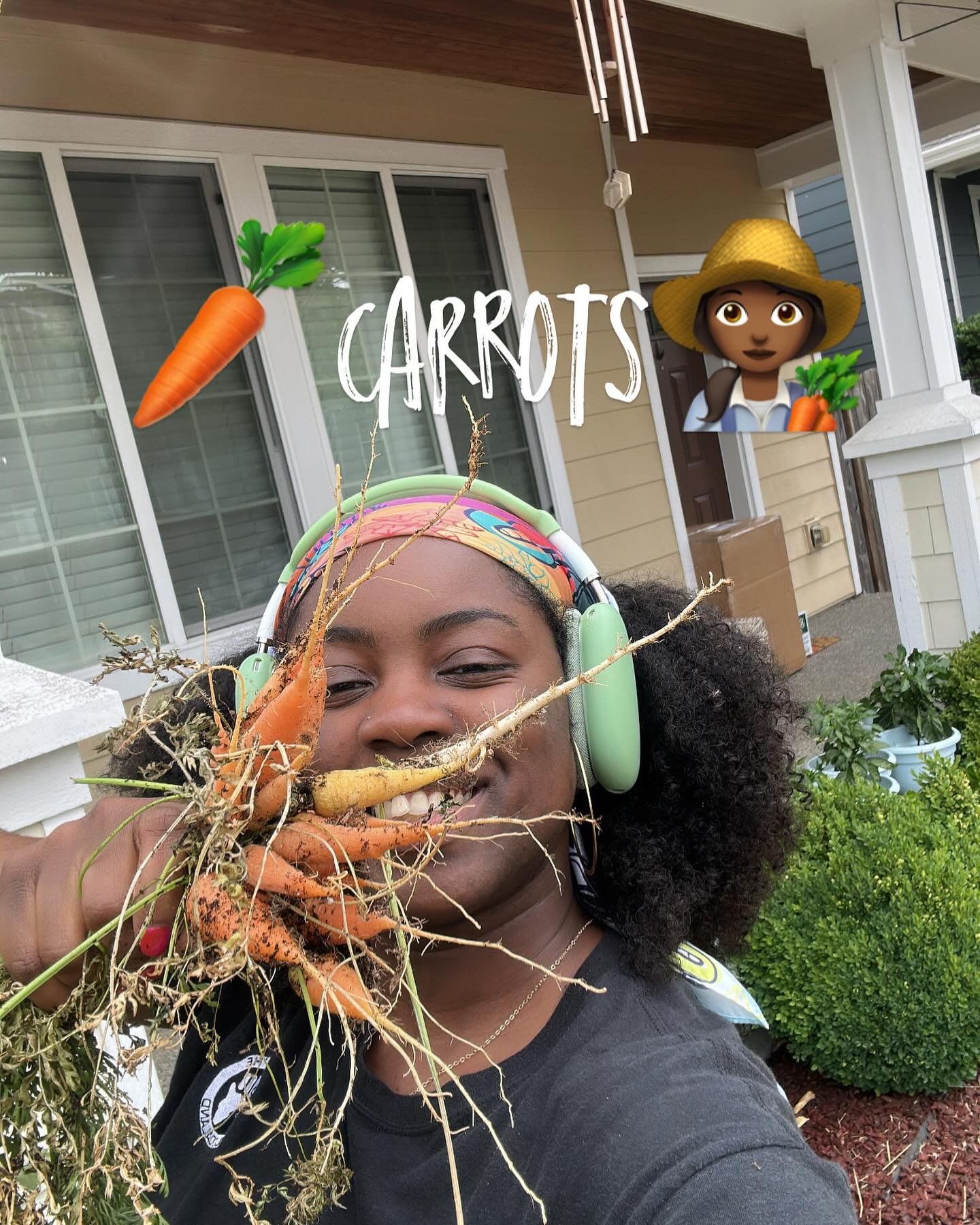 Call me &ldquo;Farmer A&rdquo; cuz I be growing&rsquo; things!! 👩🏾&zwj;🌾🥕🤣 
📍Zone 8b