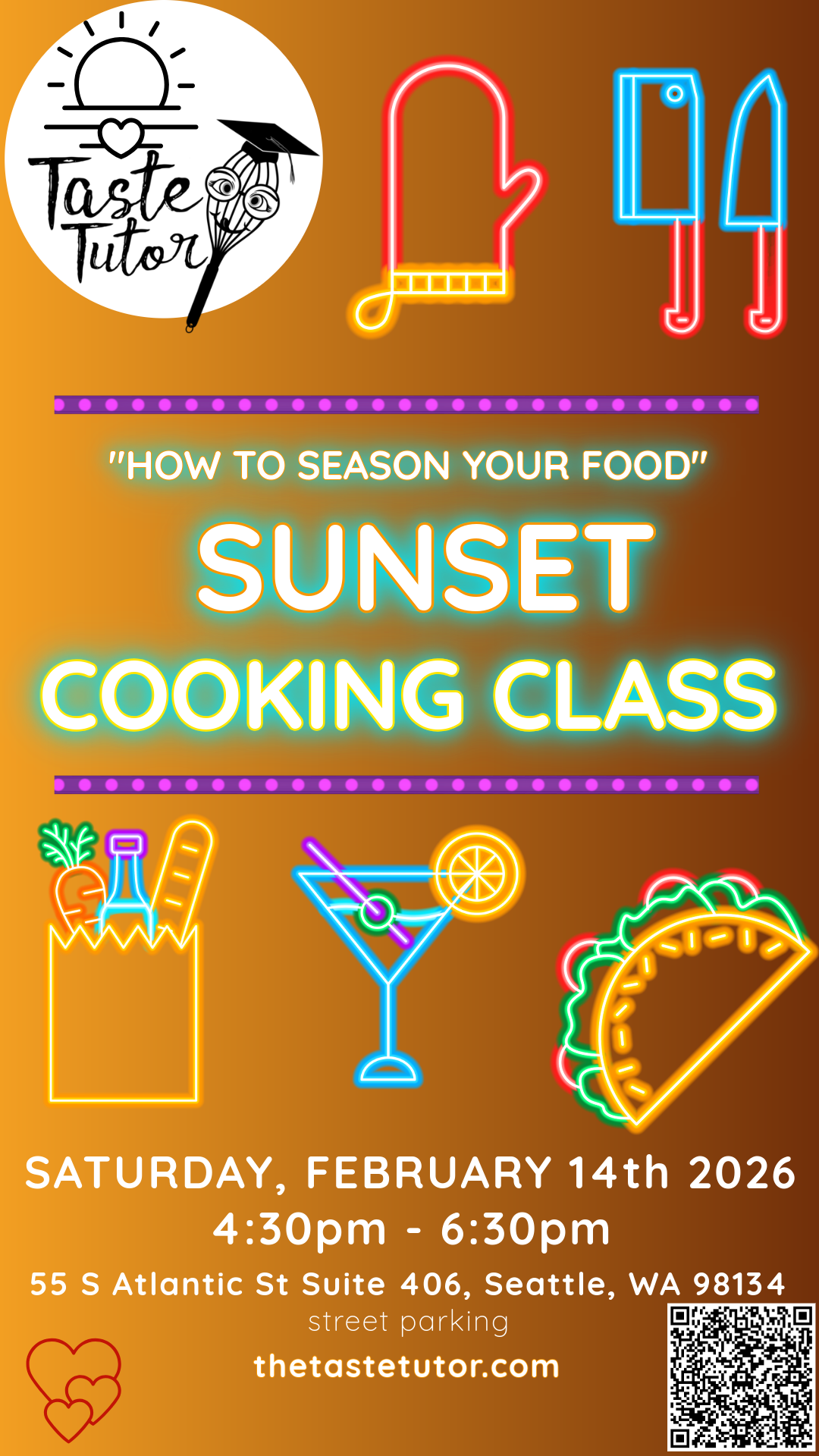 HOW TO SEASON YOUR FOOD! Sunset Cooking Class