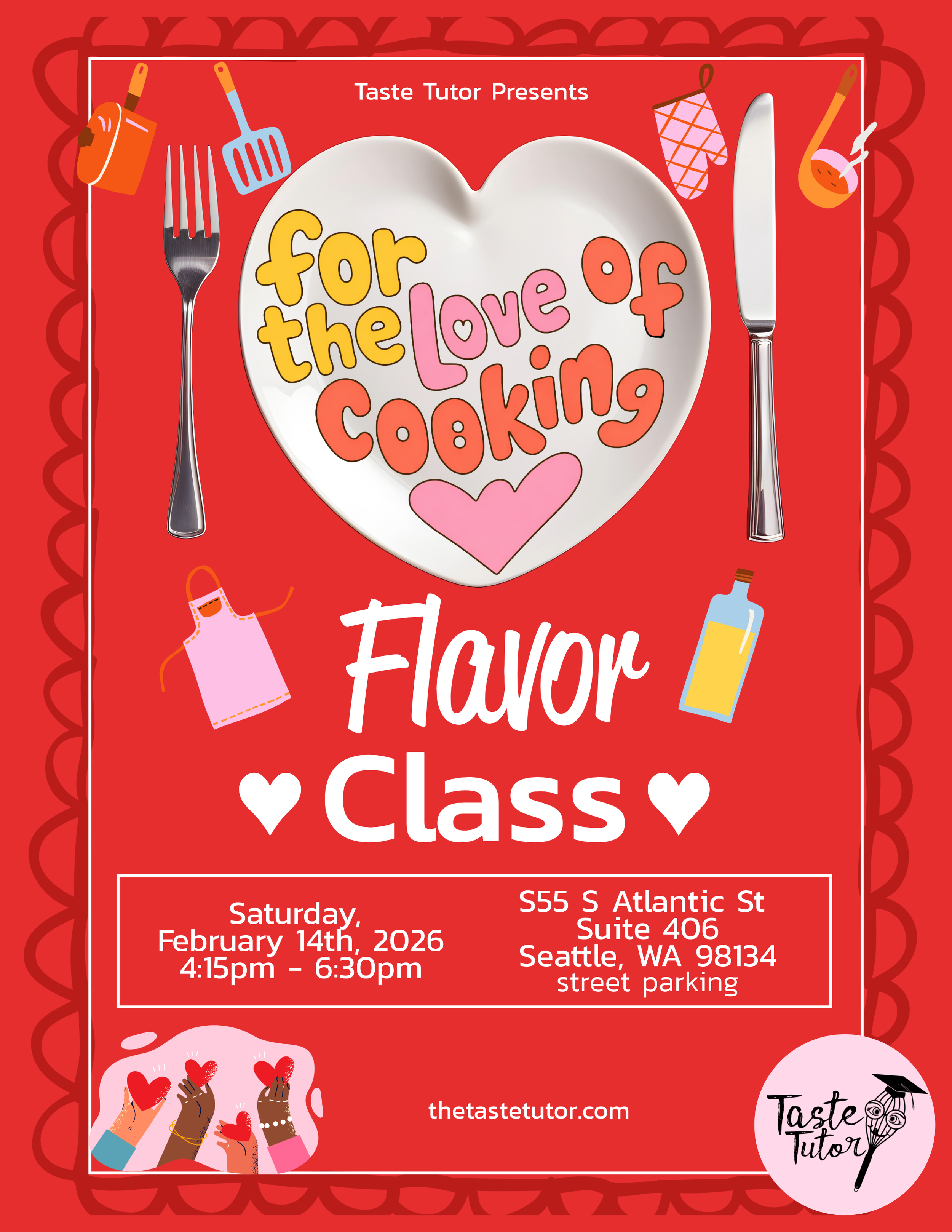 FOR THE LOVE OF COOKING! Flavor Class