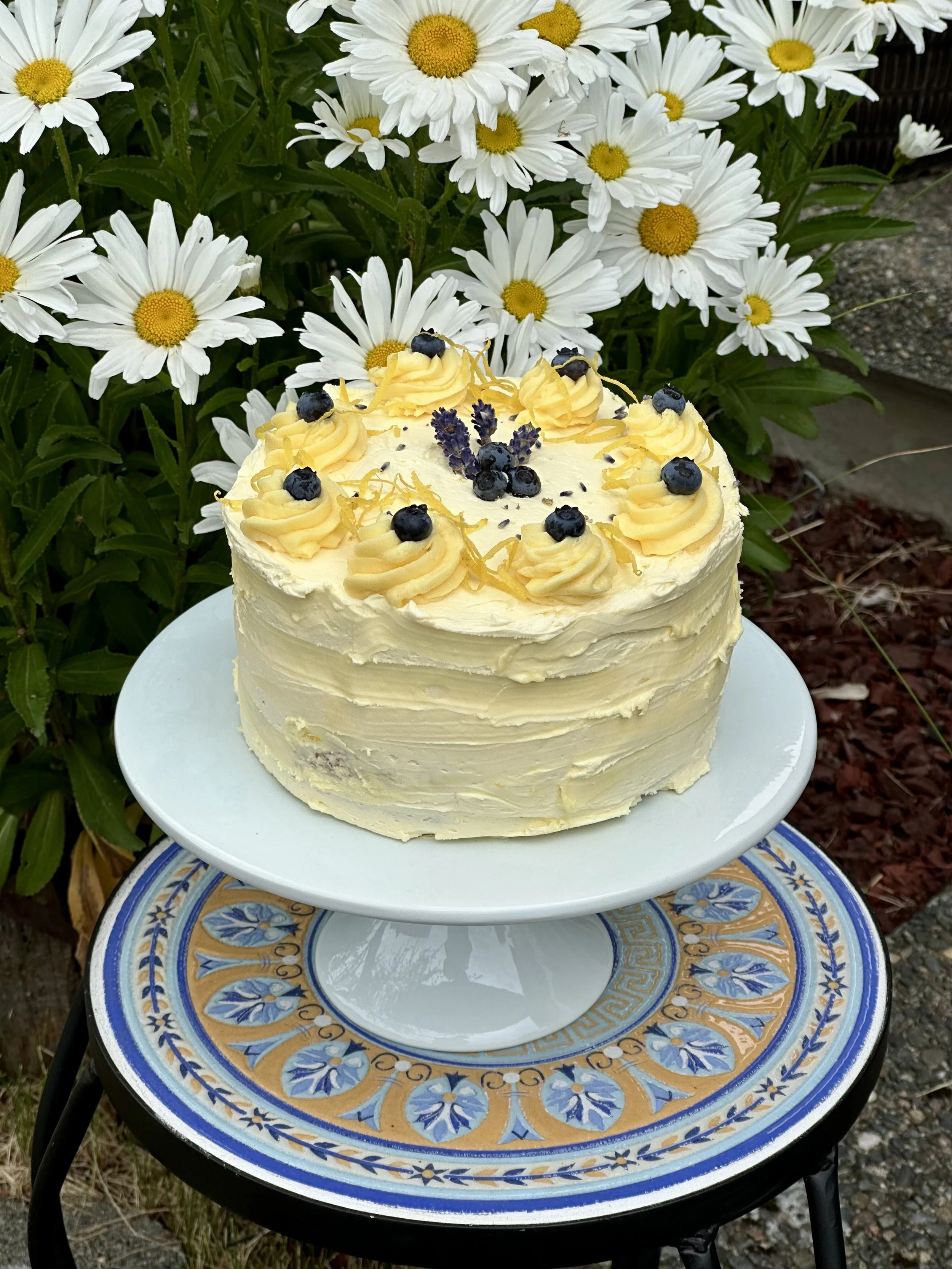 LEMON BLUEBERRY LAVENDER CAKE