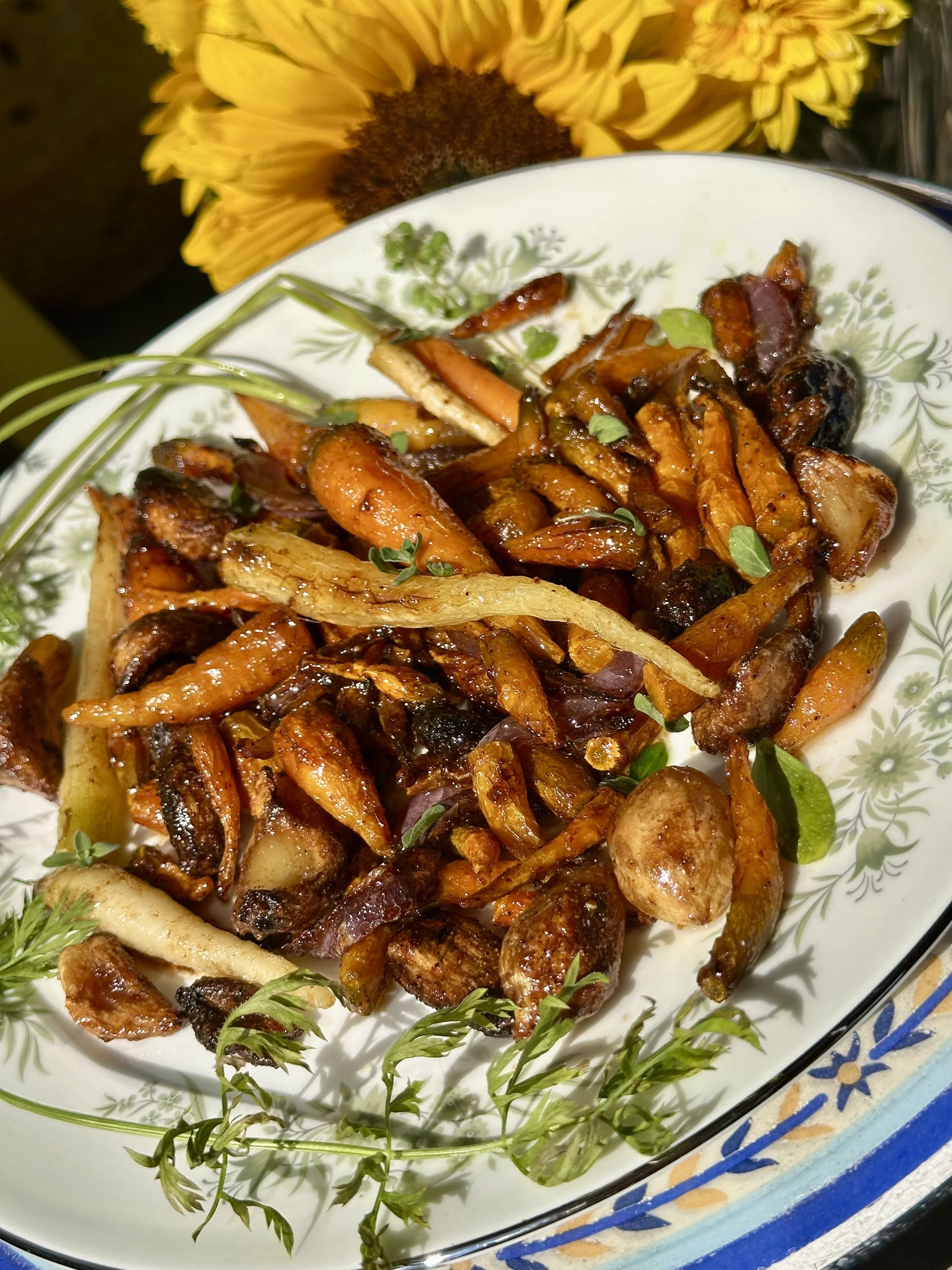 BROWN BUTTER MAPLE ROASTED CARROTS