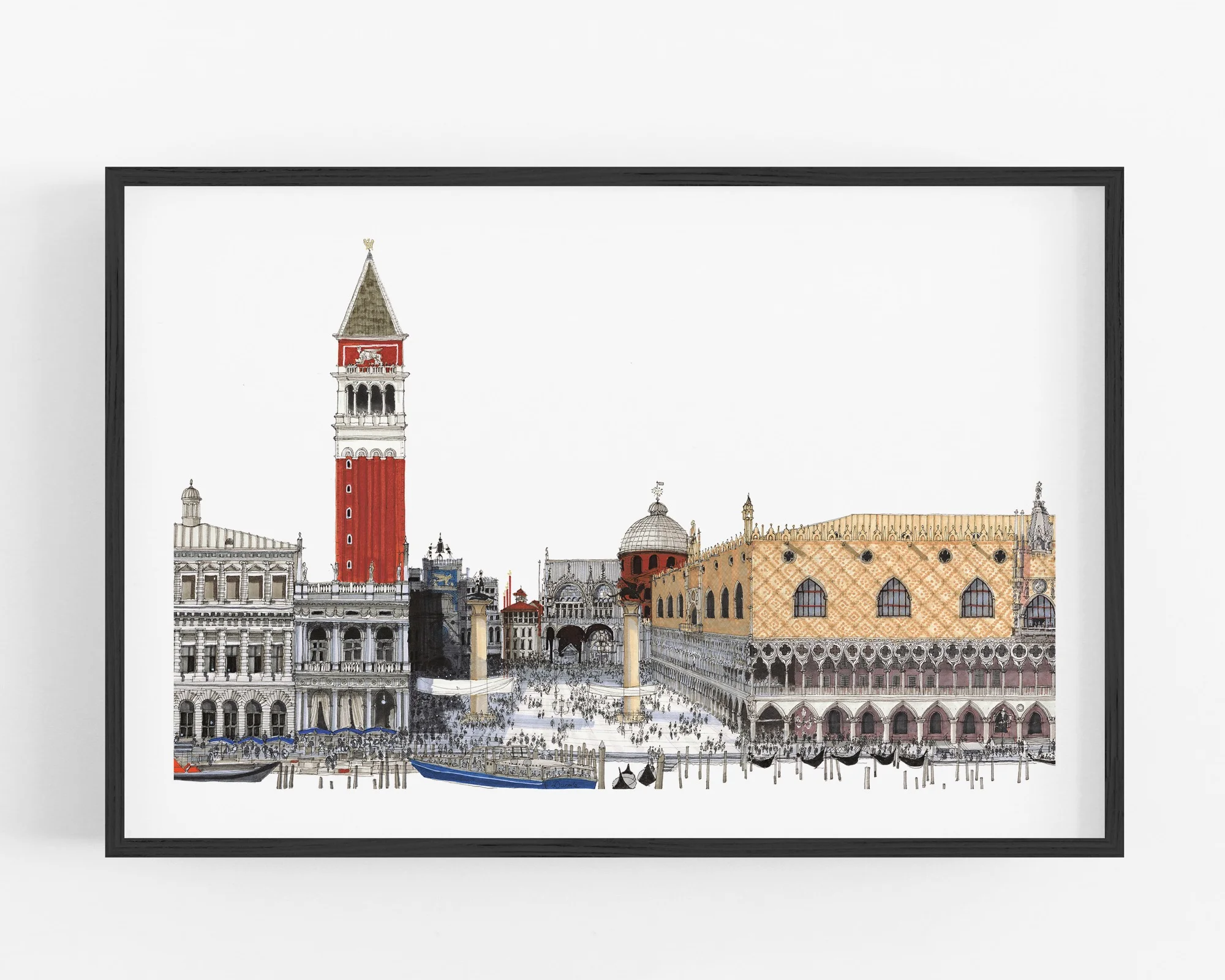 Venice Panorama, Venice, Desmond Freeman, Venice Wall Art