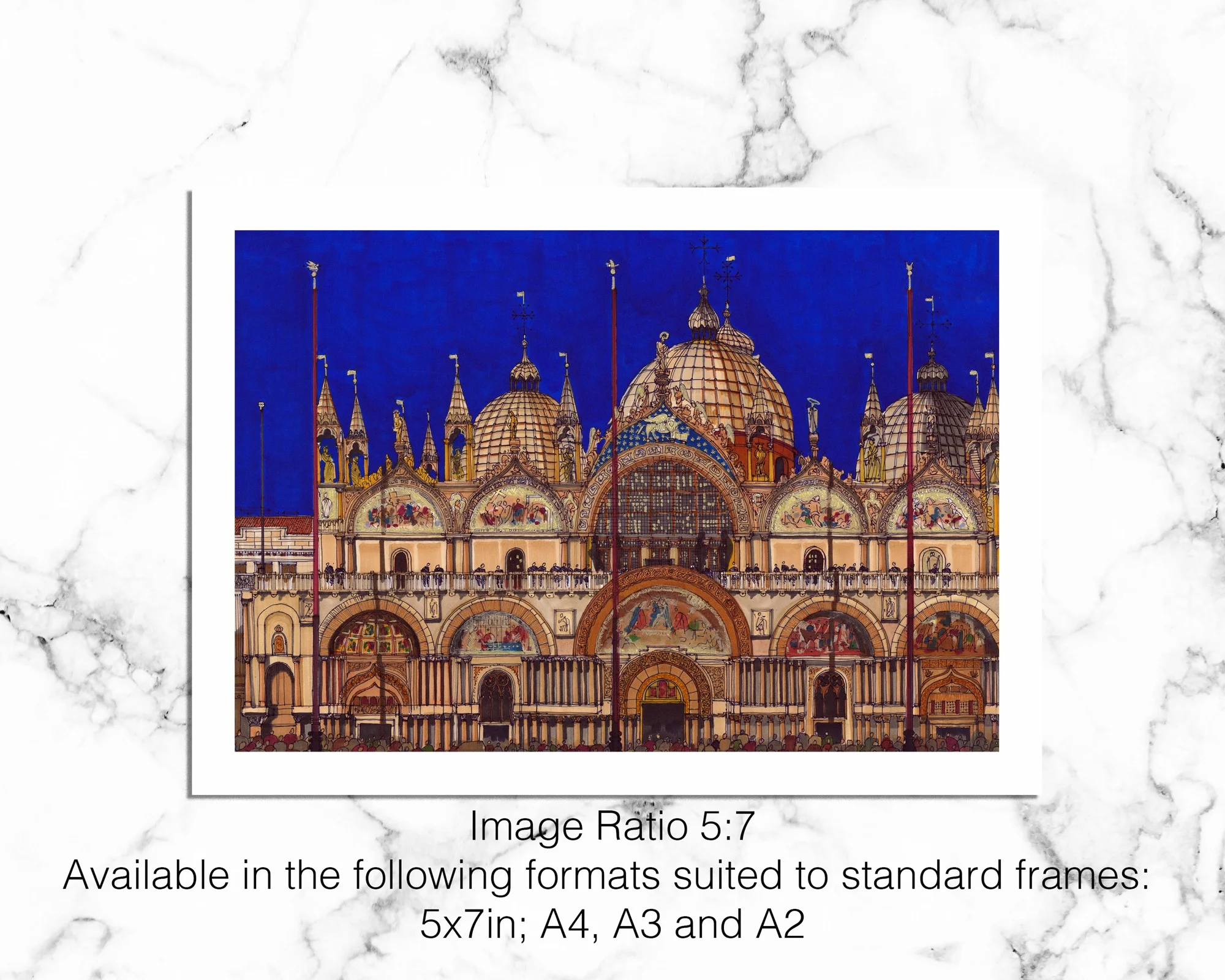 Venice, St. Mark's Basilica (Basilica di San Marco), Venice Art, Desmond Freeman