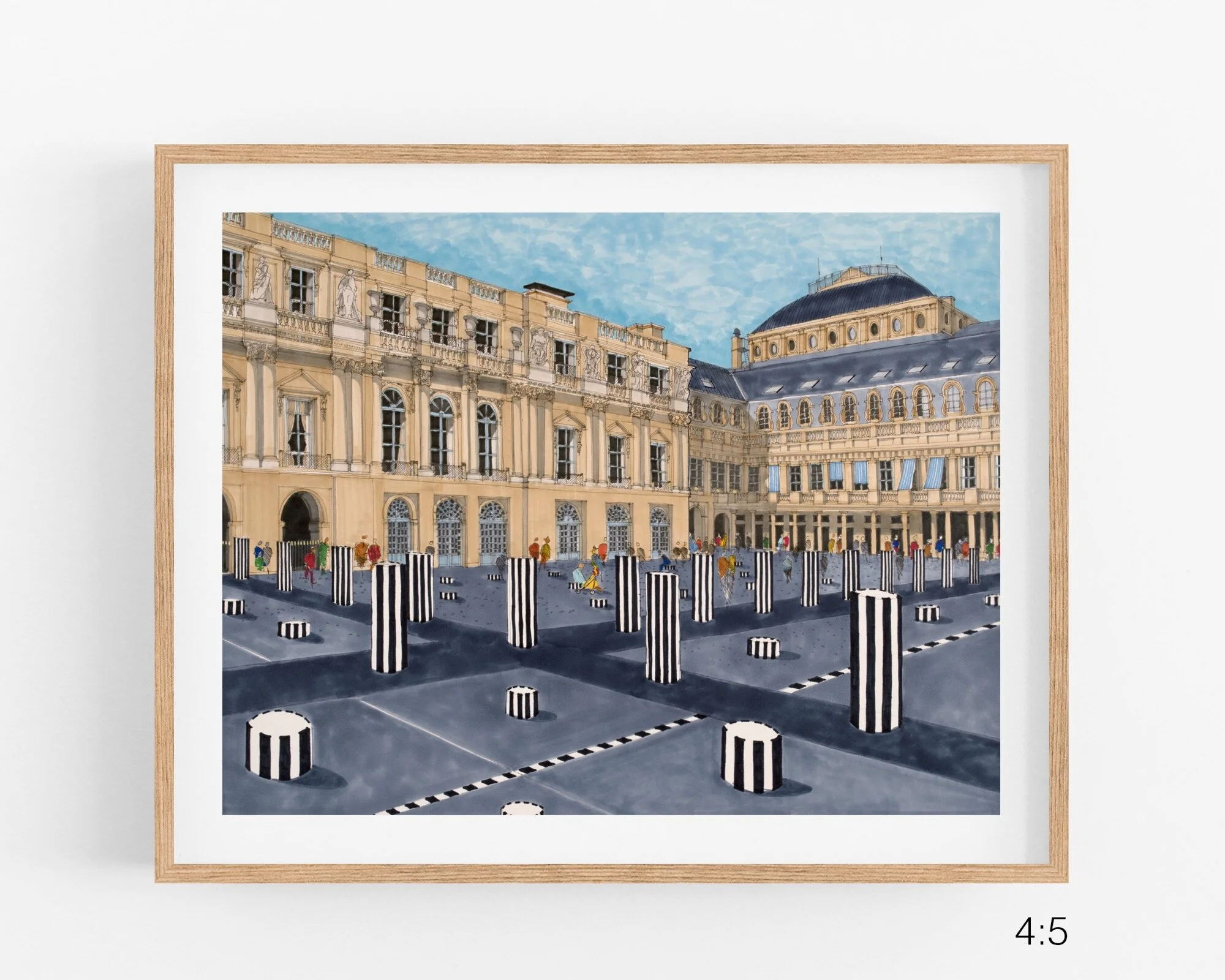 Sculptures in the Garden of the Palais Royal, Paris France, Paris Art Print, Desmond Freeman