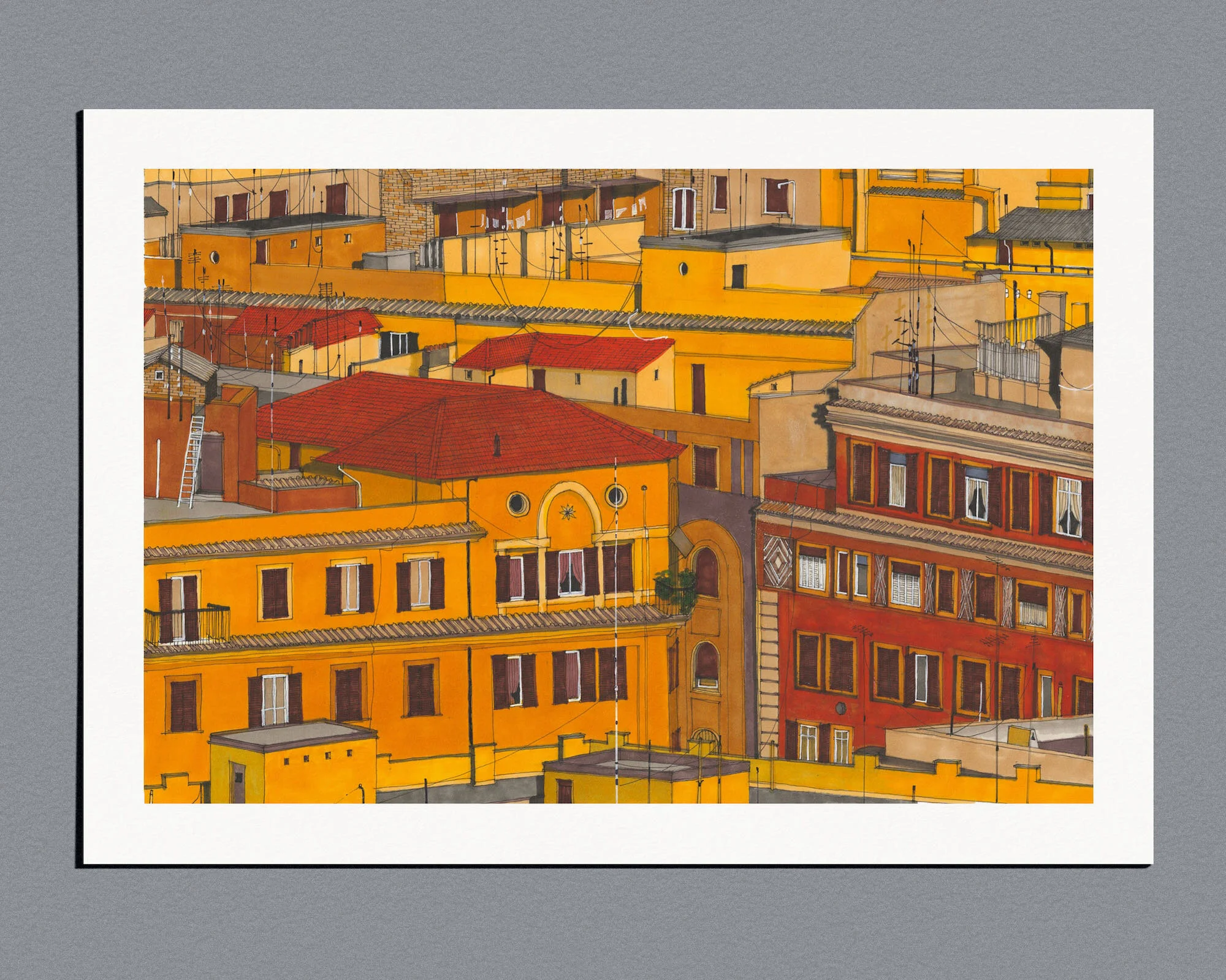 Rooftops in Trionfale, Rome