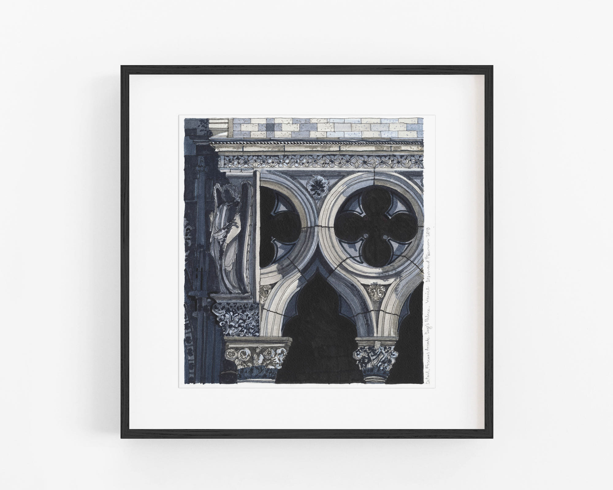 Detail Foscari Arcade, Doge's Palace, Venice, 2013