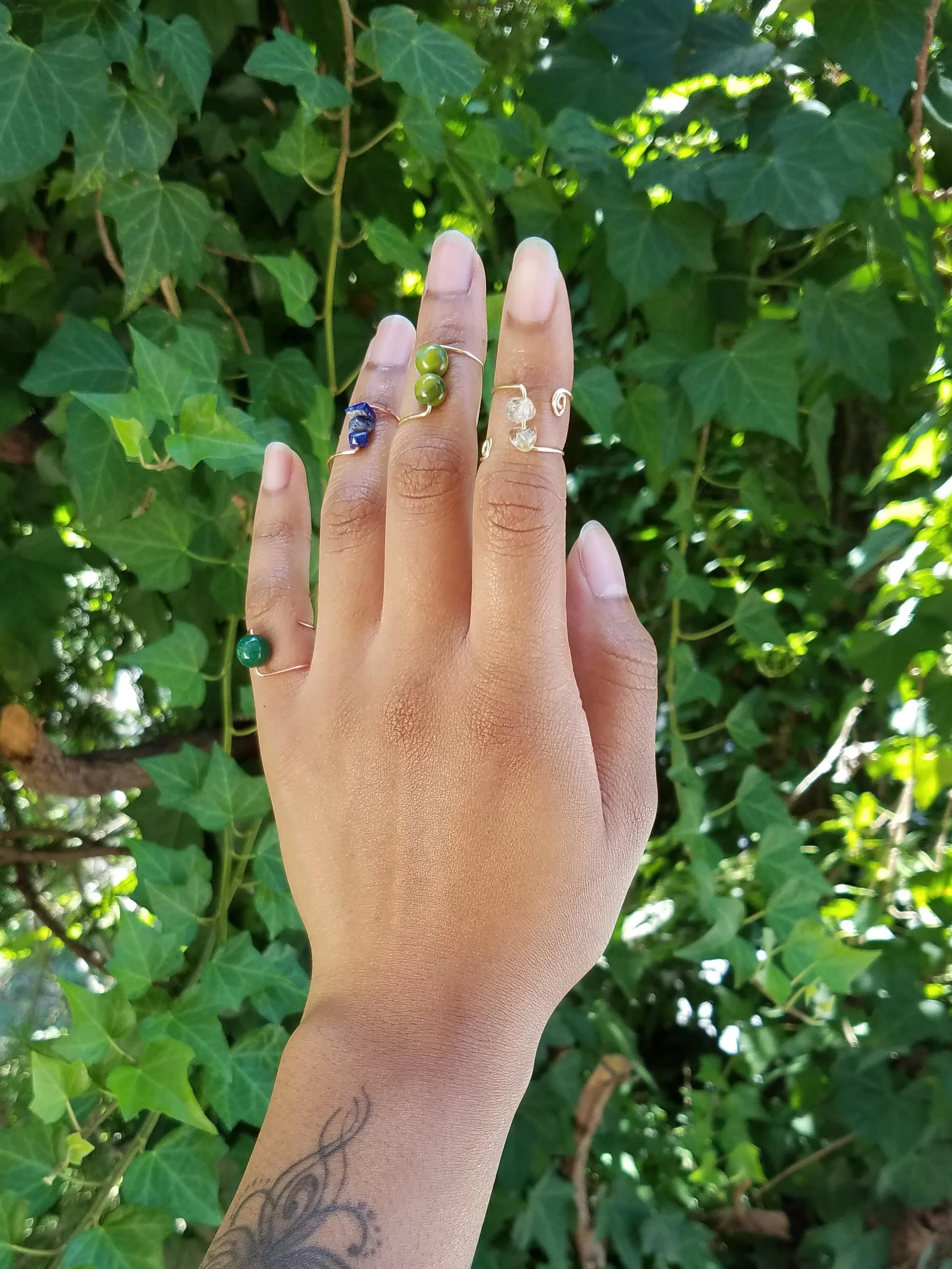 Crystal Middie Rings