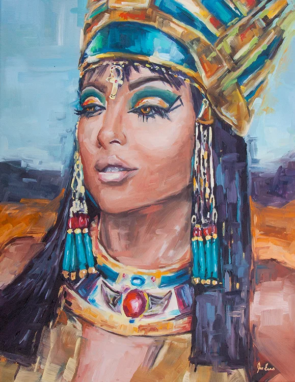 Cleopatra for Nasir is an oil painting by Joe Enns.