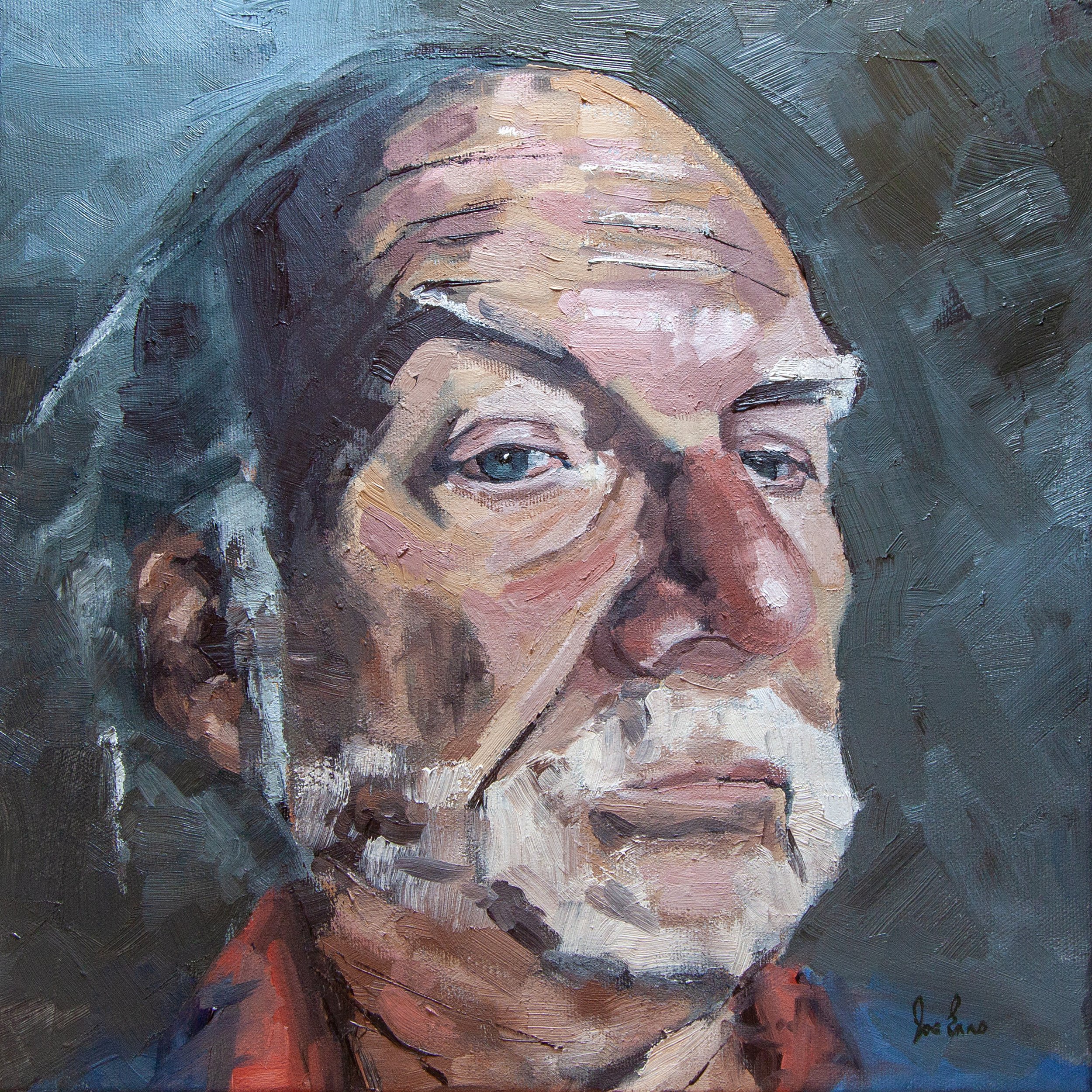 David Portrait - oil on canvas, 12 x 12 inches, AVAILABLE