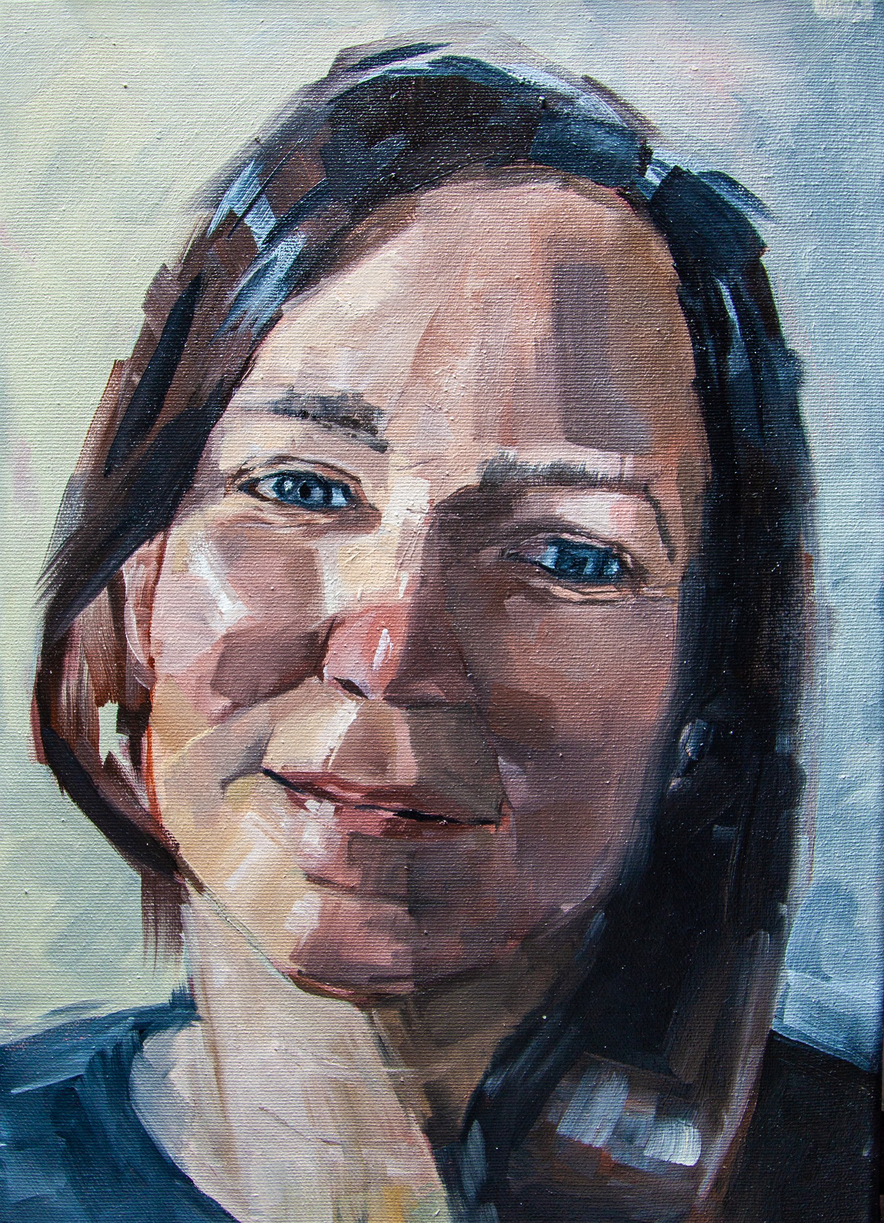 Kelly Portrait - oil on canvas, 14 x 10 inches, SOLD