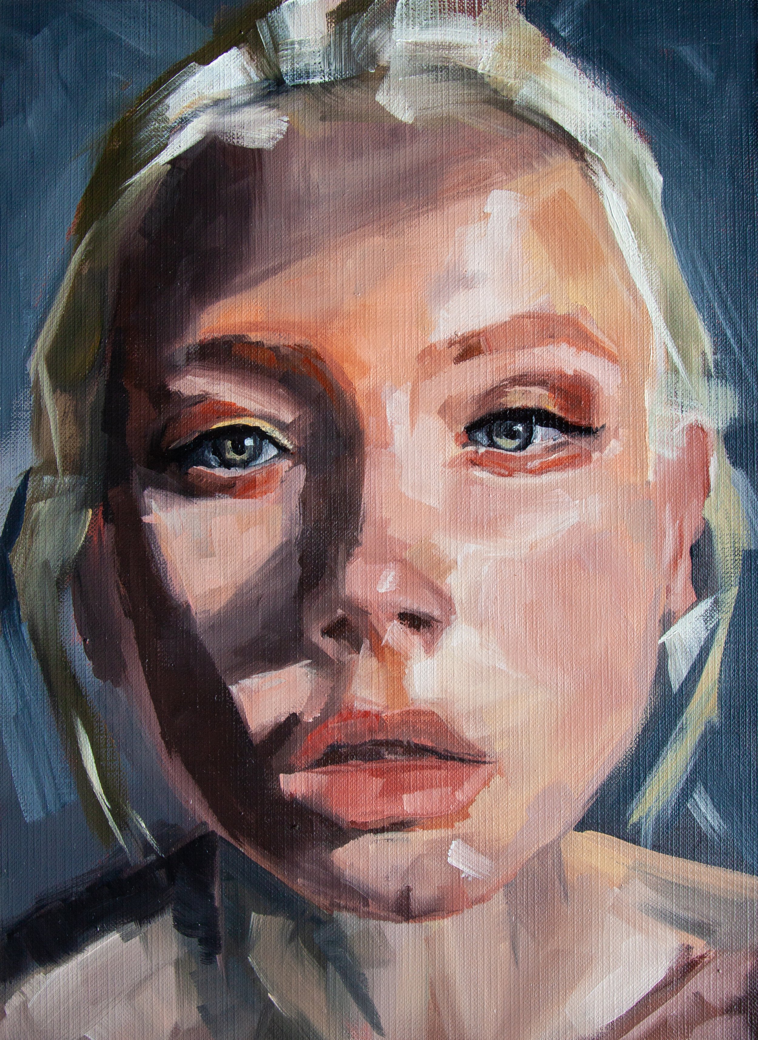 Alyssa Portrait - oil on canvas paper, 12 x 9 inches, SOLD