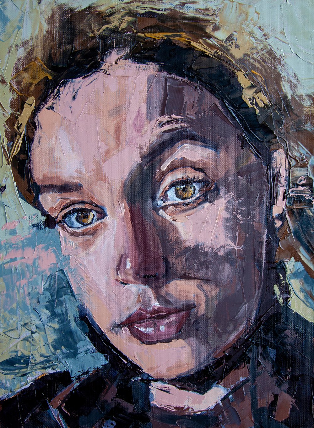 Emily Portrait - oil painting, 12 x 9 inches, AVAILABLE
