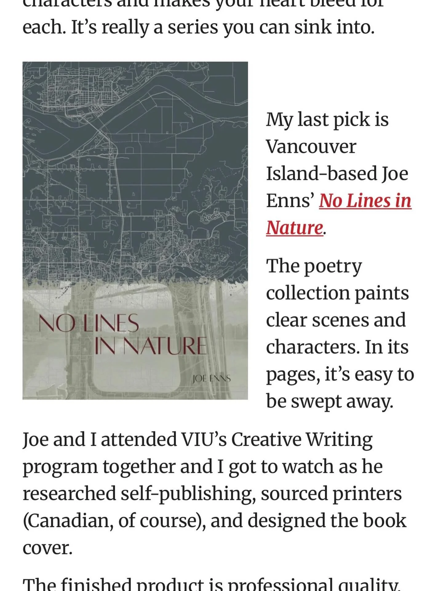 My book made it into the BC Review's Top picks of 2025!!! Thanks @thebcreview !!

Buy my book at ennsjoe.com