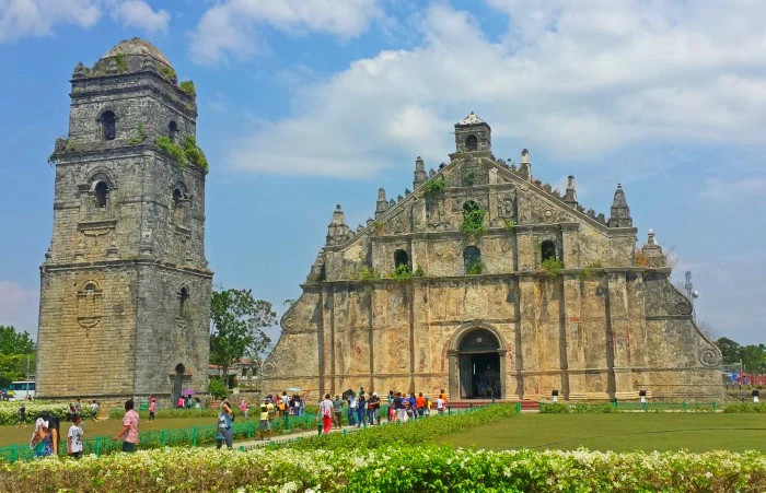 Paoay Church in Ilocos Norte in Northern Philippines. Completed in 1710, but parishes existed in the area since late 16th Century.