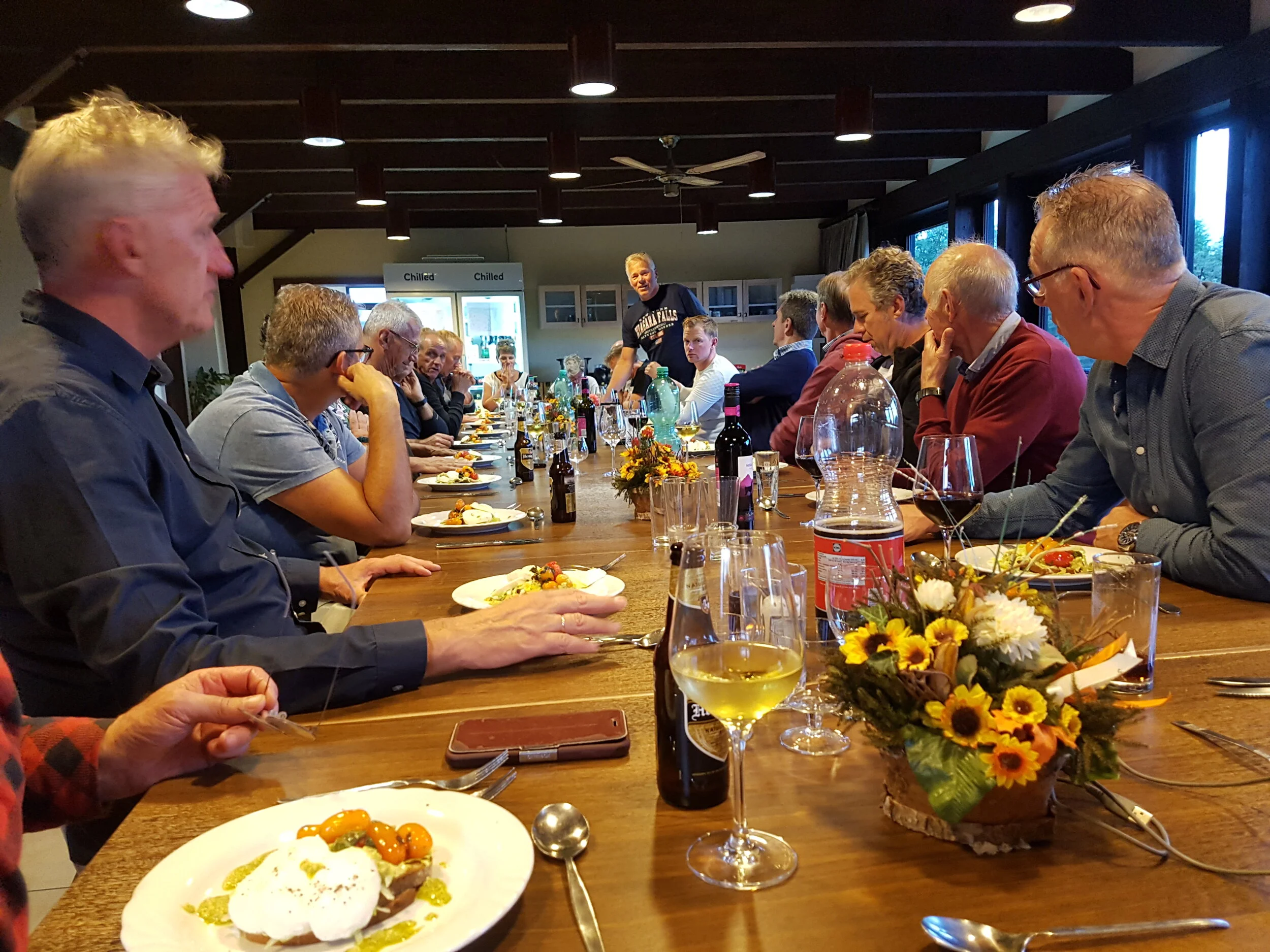 Waarna we het ons goed laten smaken.