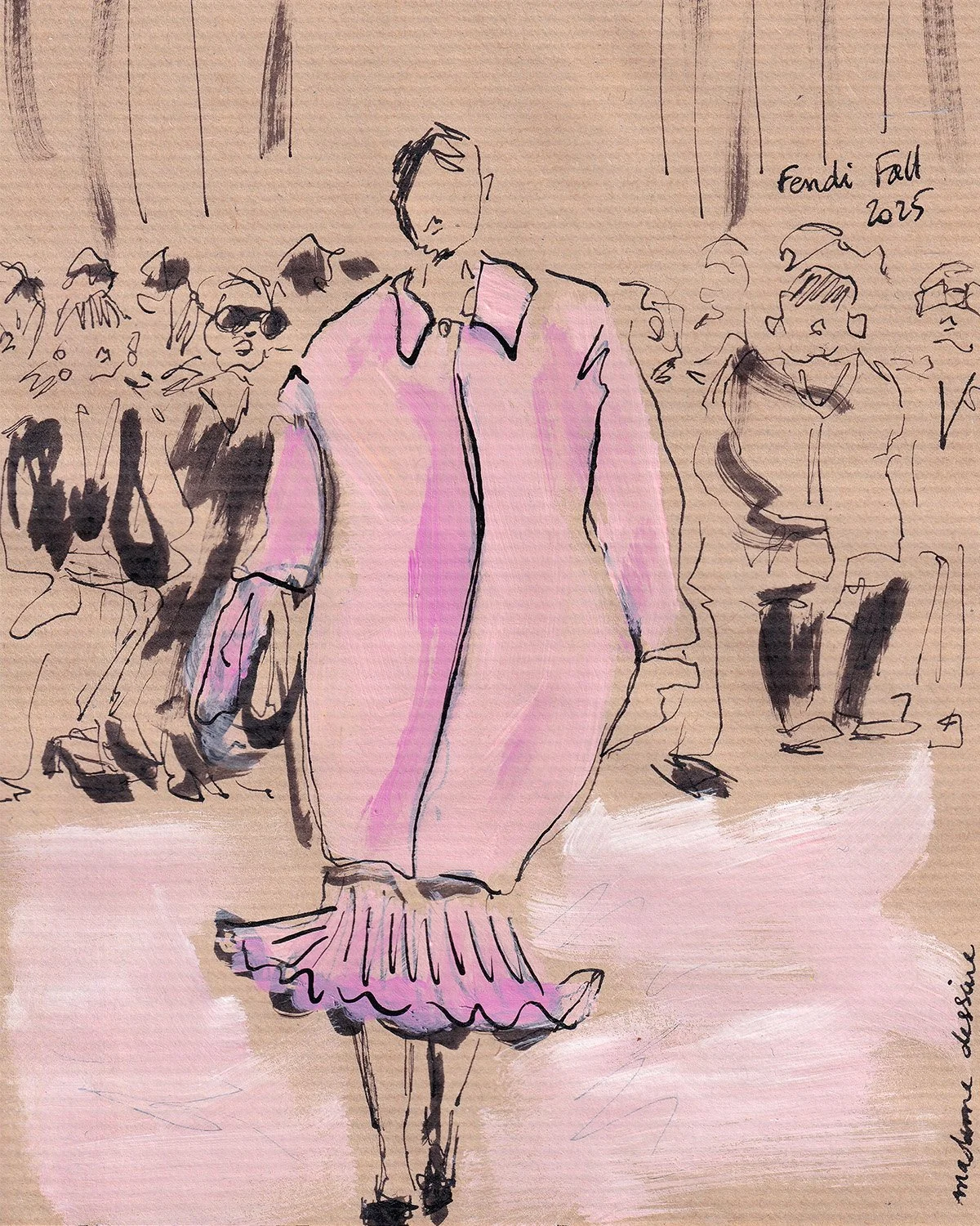 madame-dessine-oeuvre-encre-papier-kraft-Fendi-Fashion-Show-paris.jpg