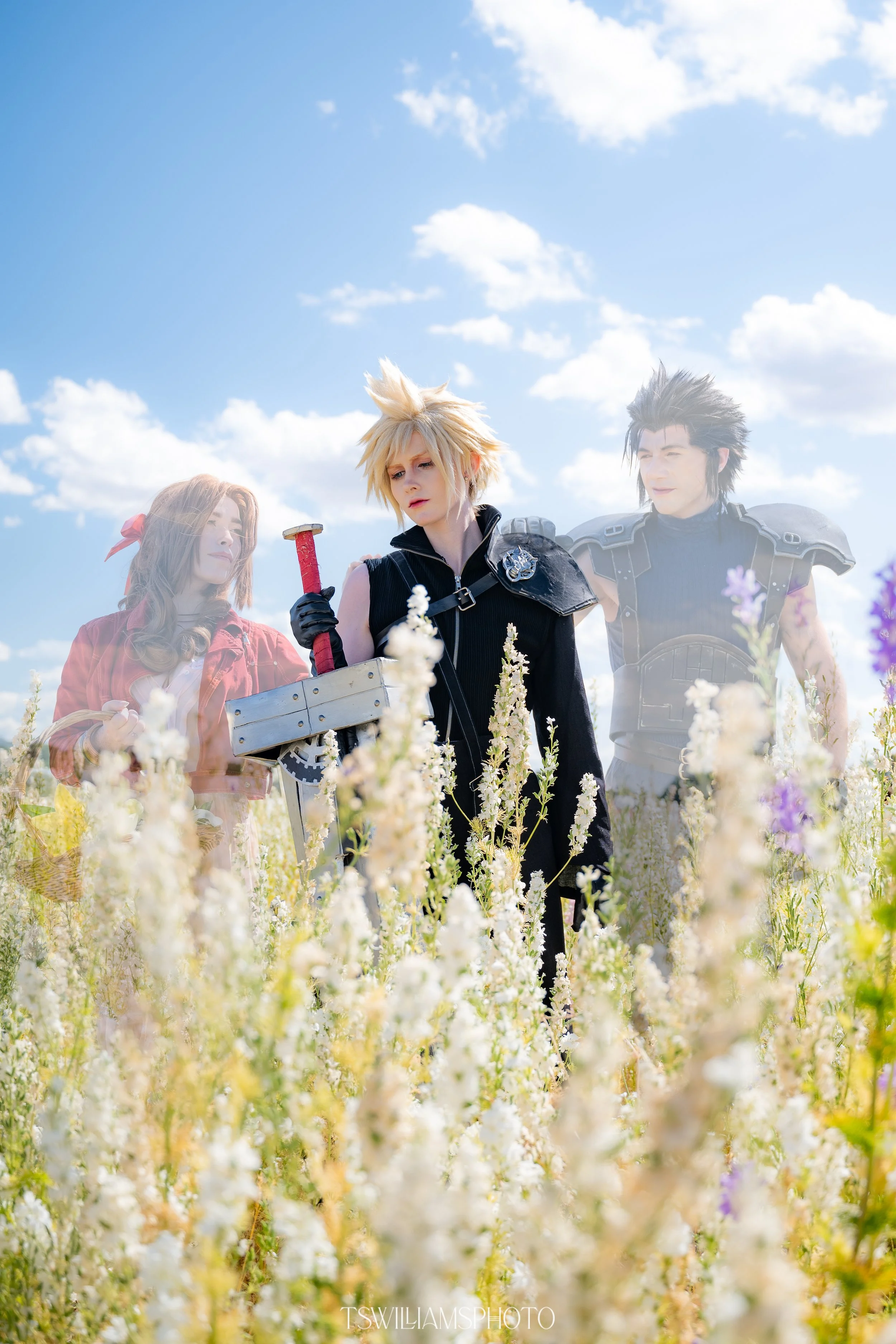 Cloud, Aerith and Zack - Final Fantasy Advent Children