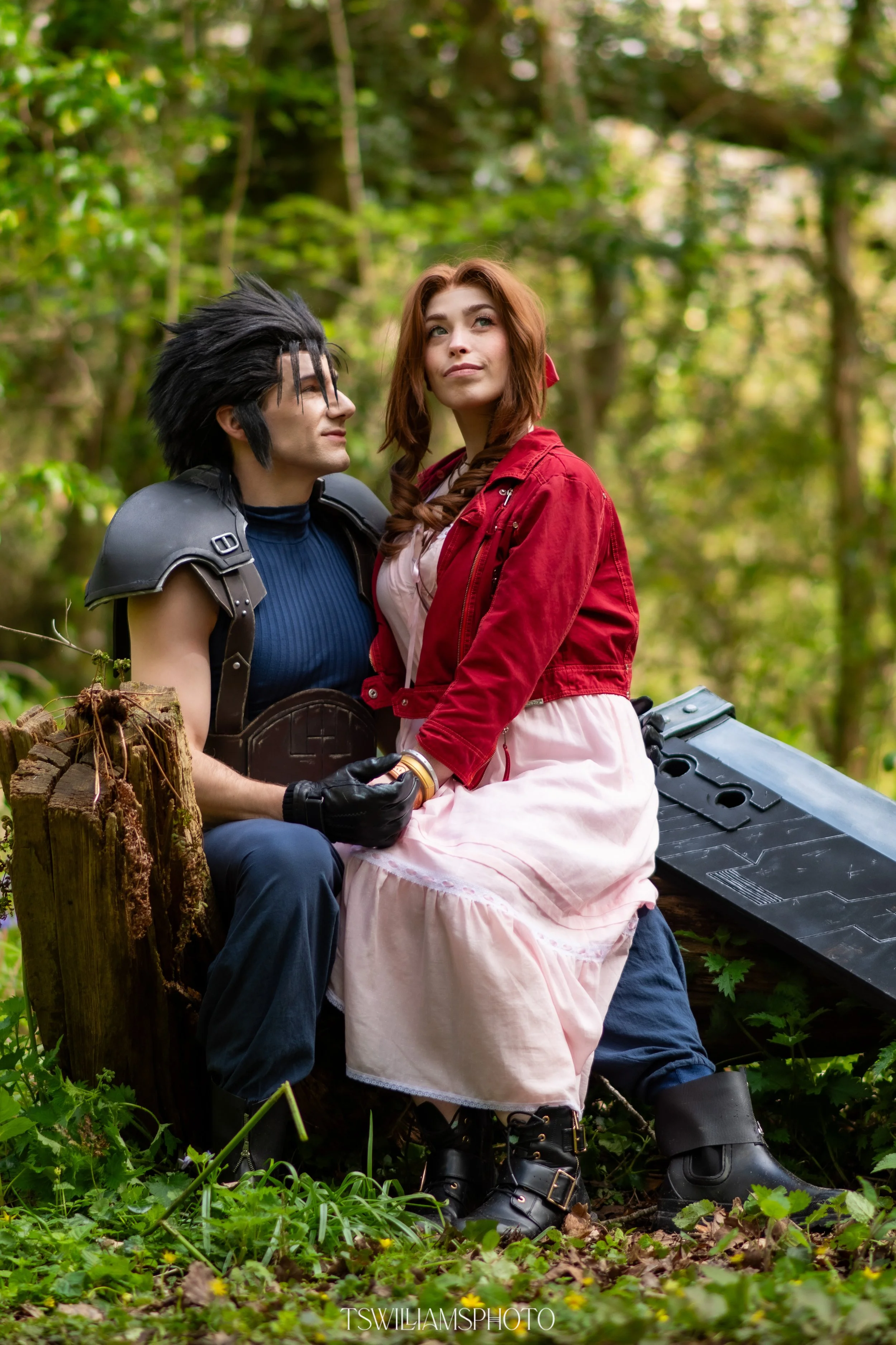 Zack and Aerith - Final Fantasy