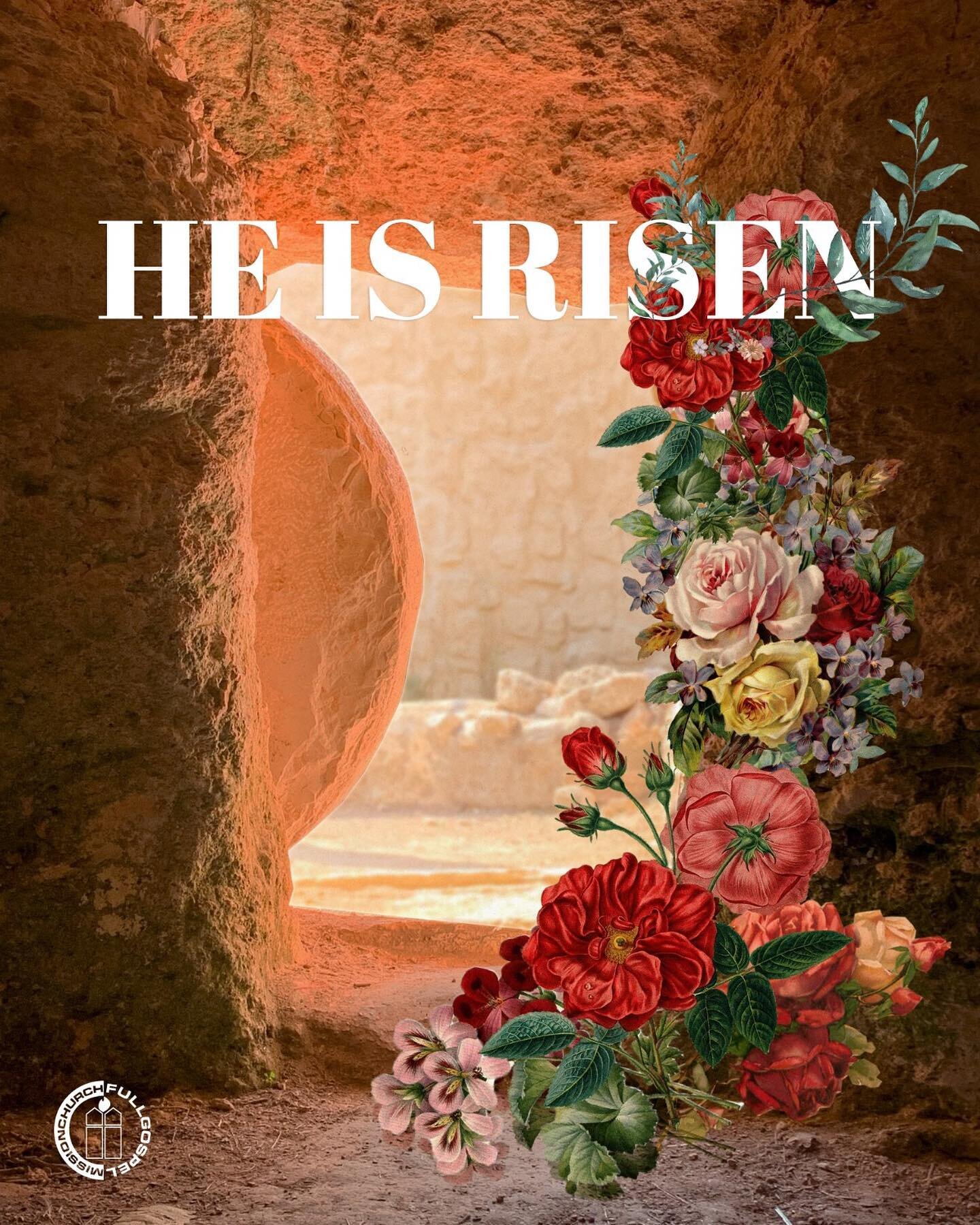 &ldquo;He is not here; for HE IS RISEN, as He said. Come, see the place where the Lord lay.&rdquo;
‭‭Matthew‬ ‭28:6‬

Have a blessed Passover Sunday 🎉 
Come celebrate with us today at 3pm!
Link in bio