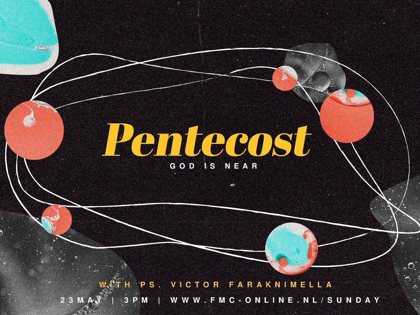PENTECOST SUNDAY
God has poured out His Spirit upon us🔥 
Join us tomorrow and let&rsquo;s celebrate this together! 
Sunday 3PM, link in bio &gt;&gt;