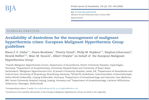 Dantrolene availability