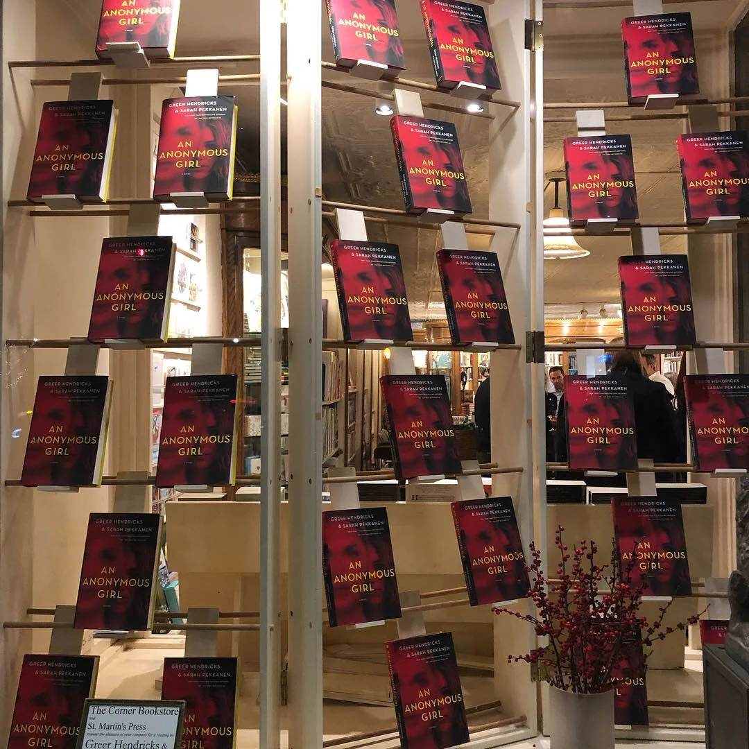 The windows at The Corner Bookstore on Madison Avenue.