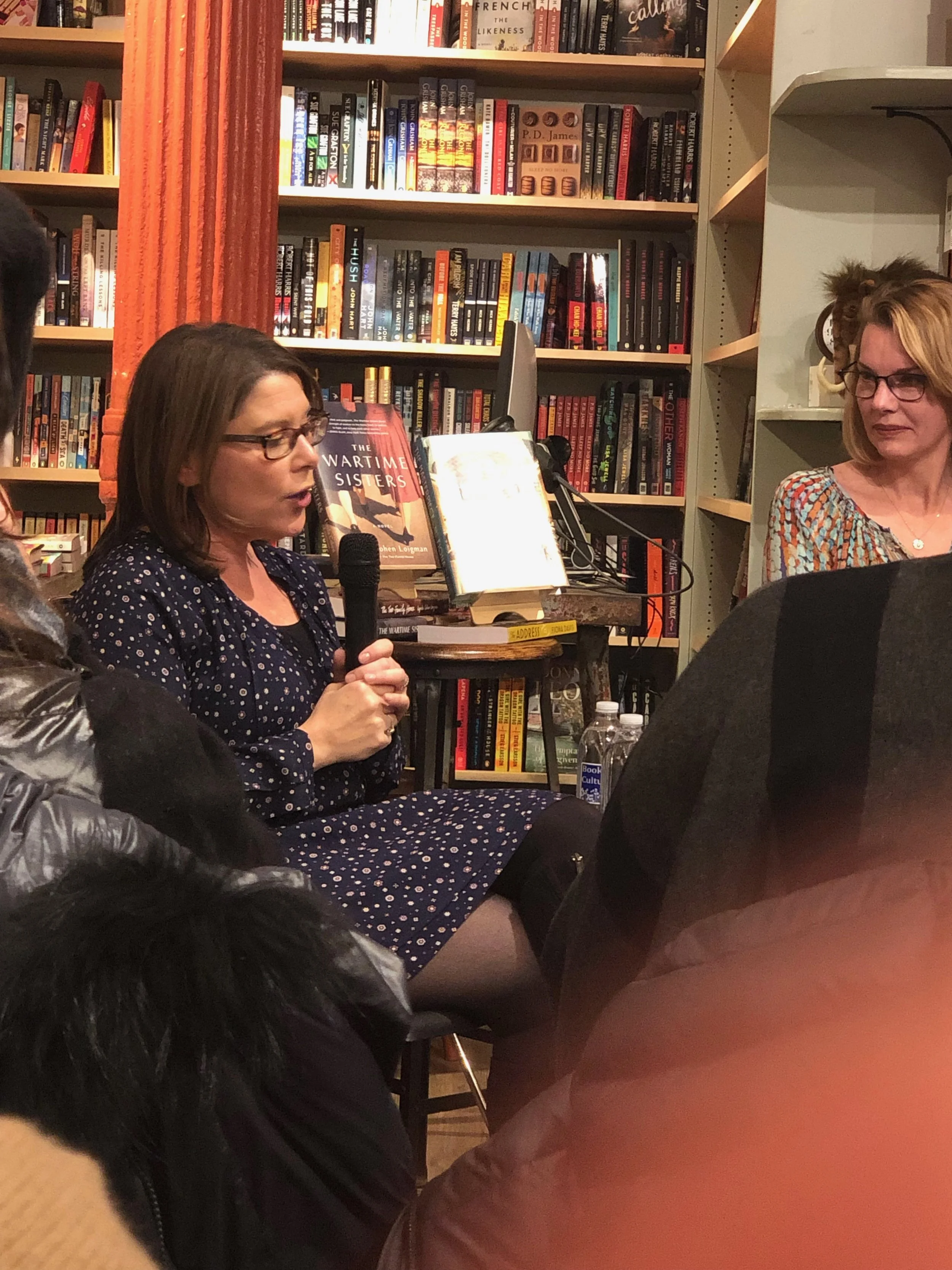 At a book reading at Book Culture Columbus.