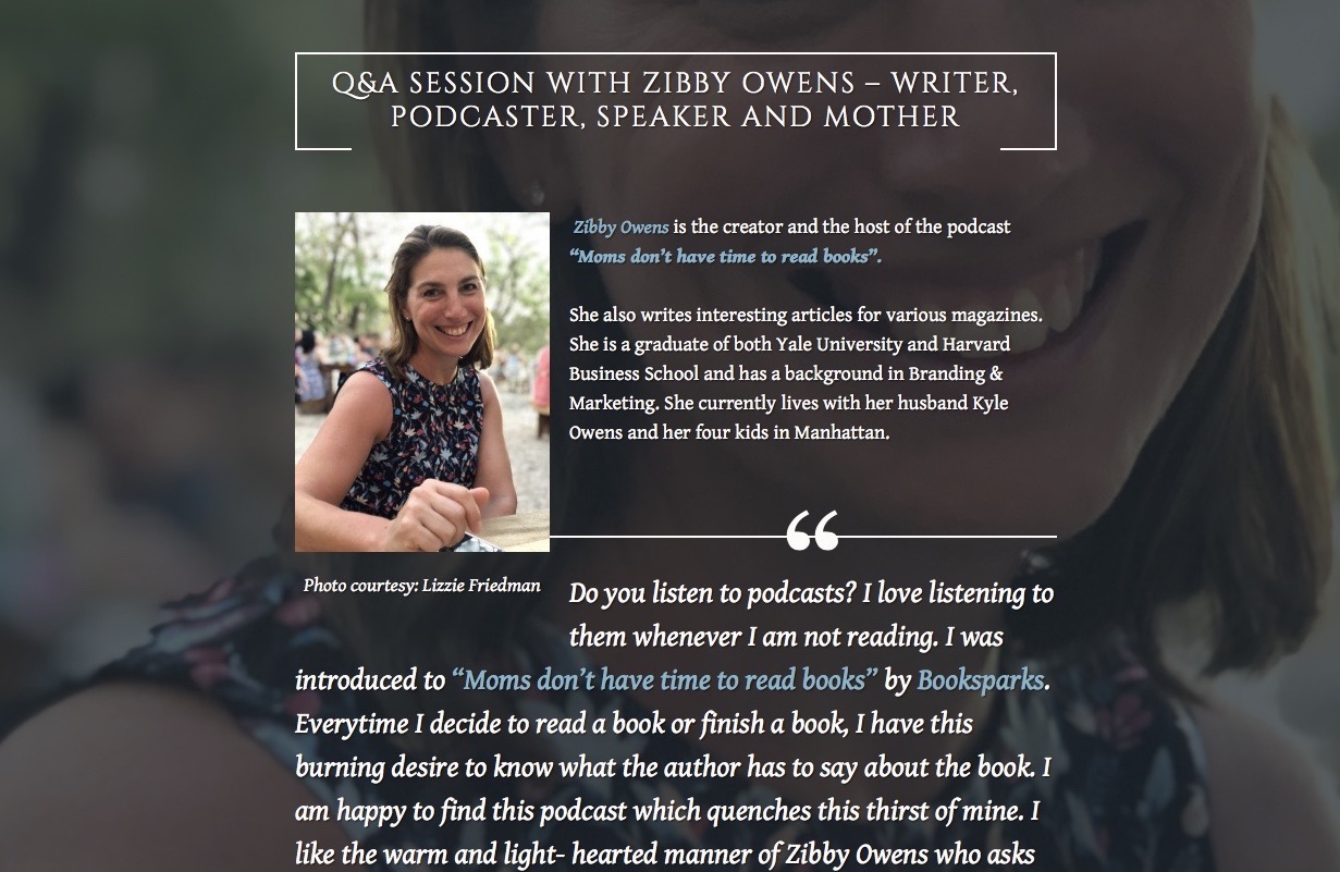 Prasanthi Pathiyil: Q&A with Zibby Owens
