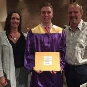 Liam Shaw BMR Senior recipient