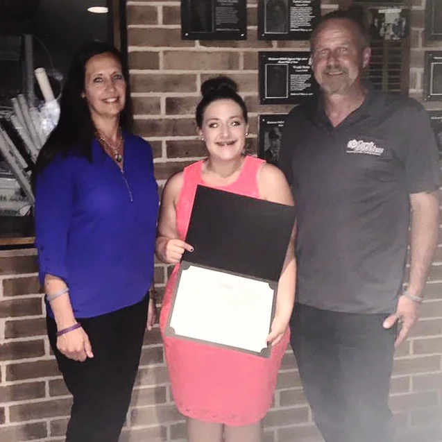 Sarah Geoffrey BMR Senior recipient