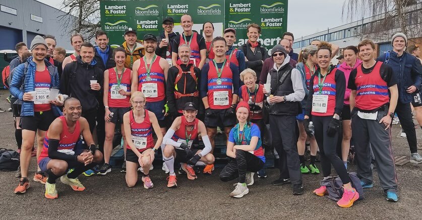 Dulwich Runners 2024 Club Champs gets off to a cracking start with 60 finishers at the #paddockwoodhalfmarathon with team prizes in the Men&rsquo;s 50+ 🥇, Women&rsquo;s 35+ and 45+ (both 🥈) and Men&rsquo;s 40+ 🥉 plus plenty of Personal Bests! 😎 ?