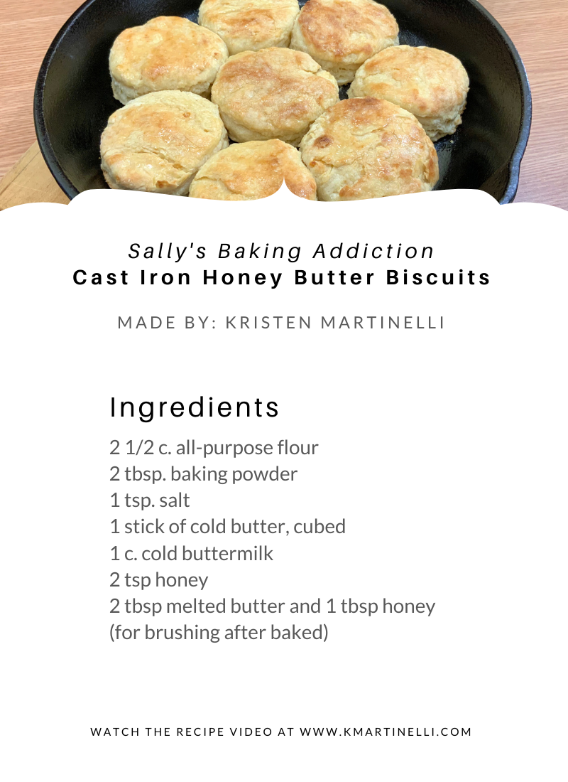 Cast Iron Skillet Biscuits with Honey Butter