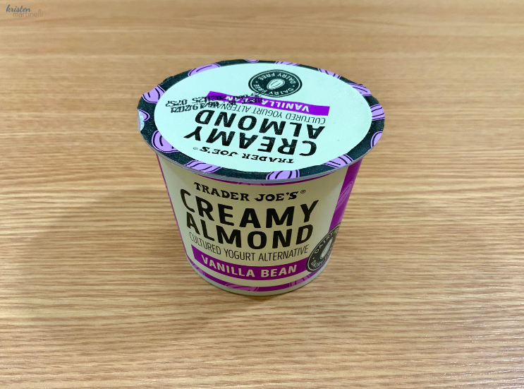 Creamy Almond (Cultured Yogurt Alternative) — Vanilla Bean_ Branding _ 7 Days of Trader Joe's Yogurt_K.Martinelli Blog_Kristen Martinelli.png