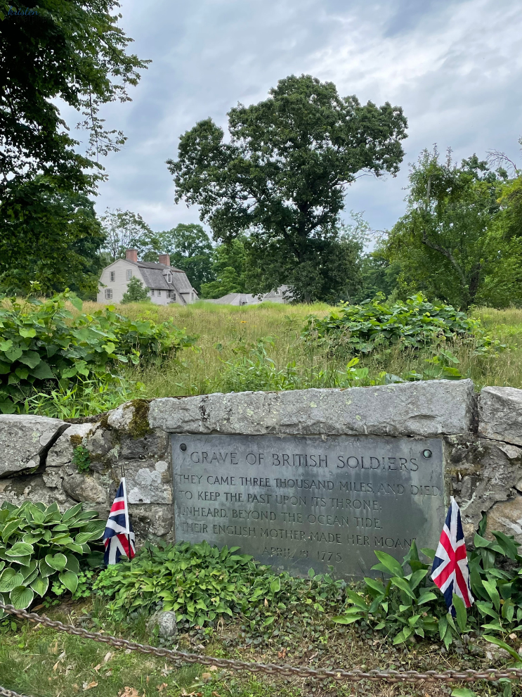 The Old Manse & Grave of British Soldiers_Concord, MA_ K. Martinelli Blog.png